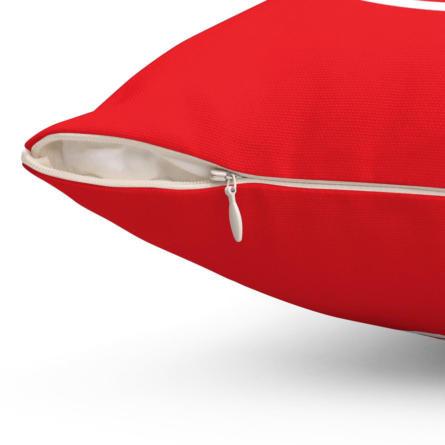 Original CPA Logo Spun Polyester Square Pillow Red