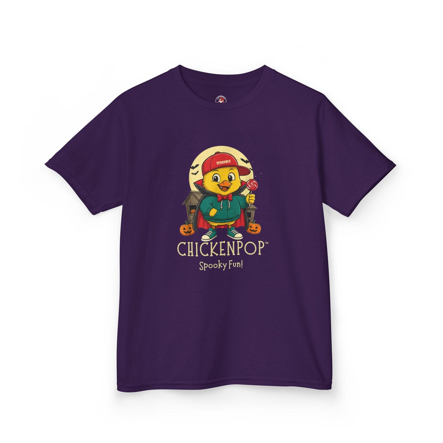 Kids Tee - Scramble the Vampire Lil' Cluckers Halloween Shirt