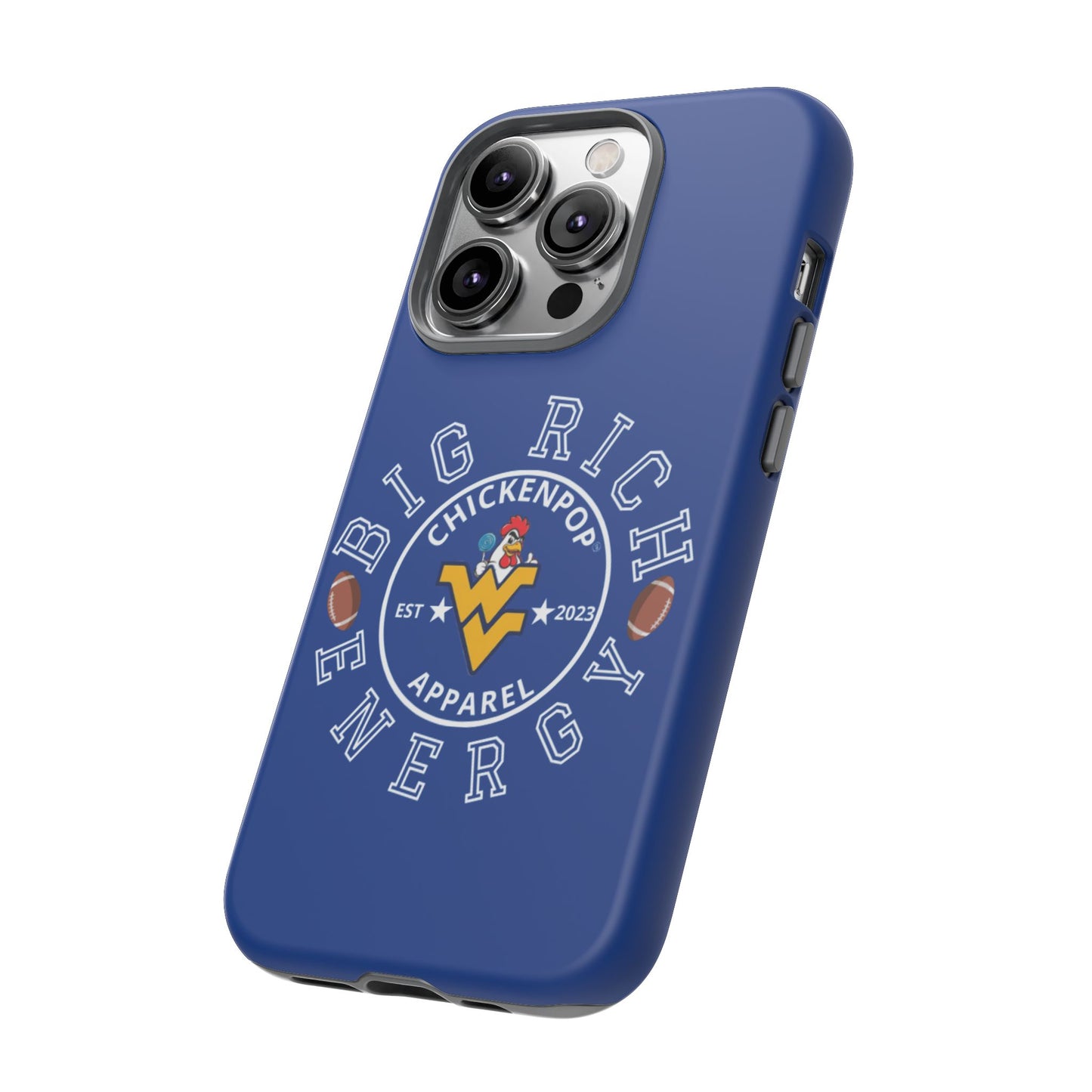 Don’t Be A Devries Funny Chicken Phone Case – Durable Dual-Layer Protection for iPhone, Samsung, Pixel – Matte or Glossy Finish Blue