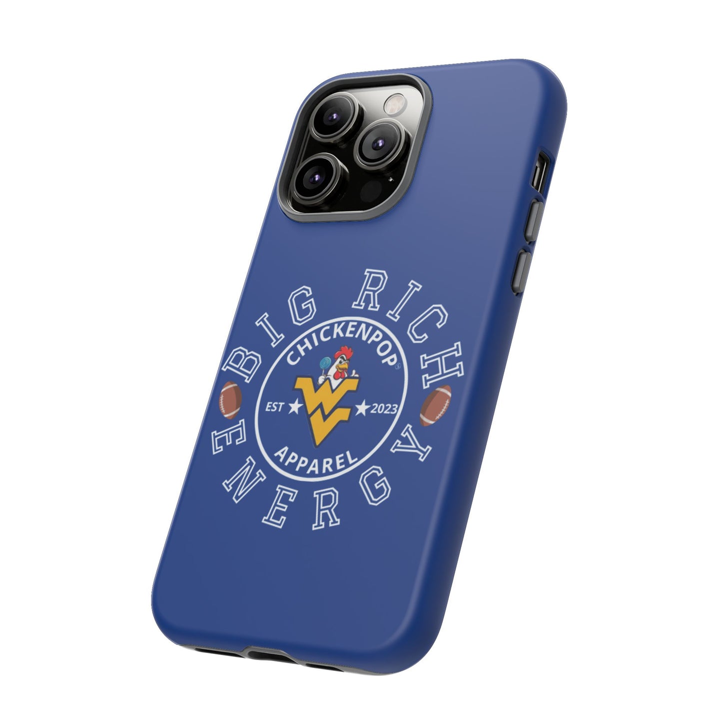 Don’t Be A Devries Funny Chicken Phone Case – Durable Dual-Layer Protection for iPhone, Samsung, Pixel – Matte or Glossy Finish Blue
