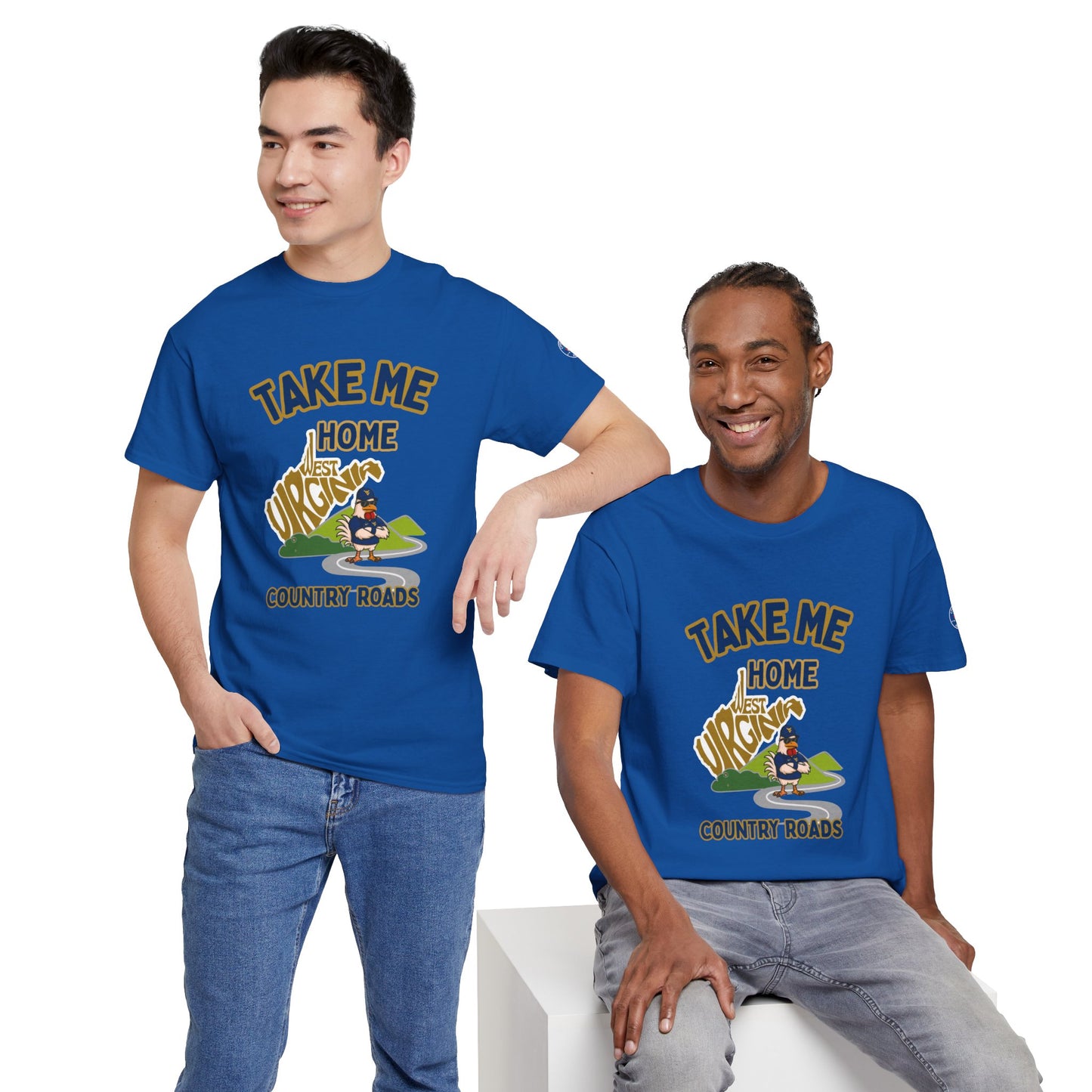 Take Me Home Country Roads WV Coop Daddy Tee – Funny West Virginia Rooster Shirt