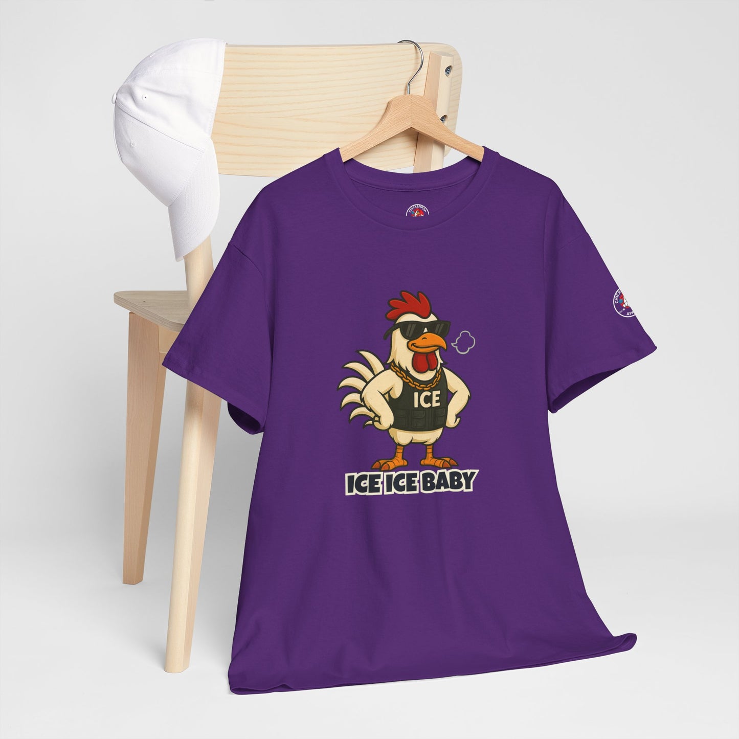 Ice Ice Baby Part 2 Funny Chicken T-Shirt – Cool Rooster Graphic Tee | Unisex Retro Hip-Hop Style