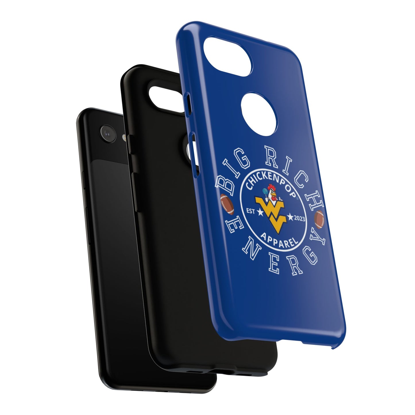 Don’t Be A Devries Funny Chicken Phone Case – Durable Dual-Layer Protection for iPhone, Samsung, Pixel – Matte or Glossy Finish Blue