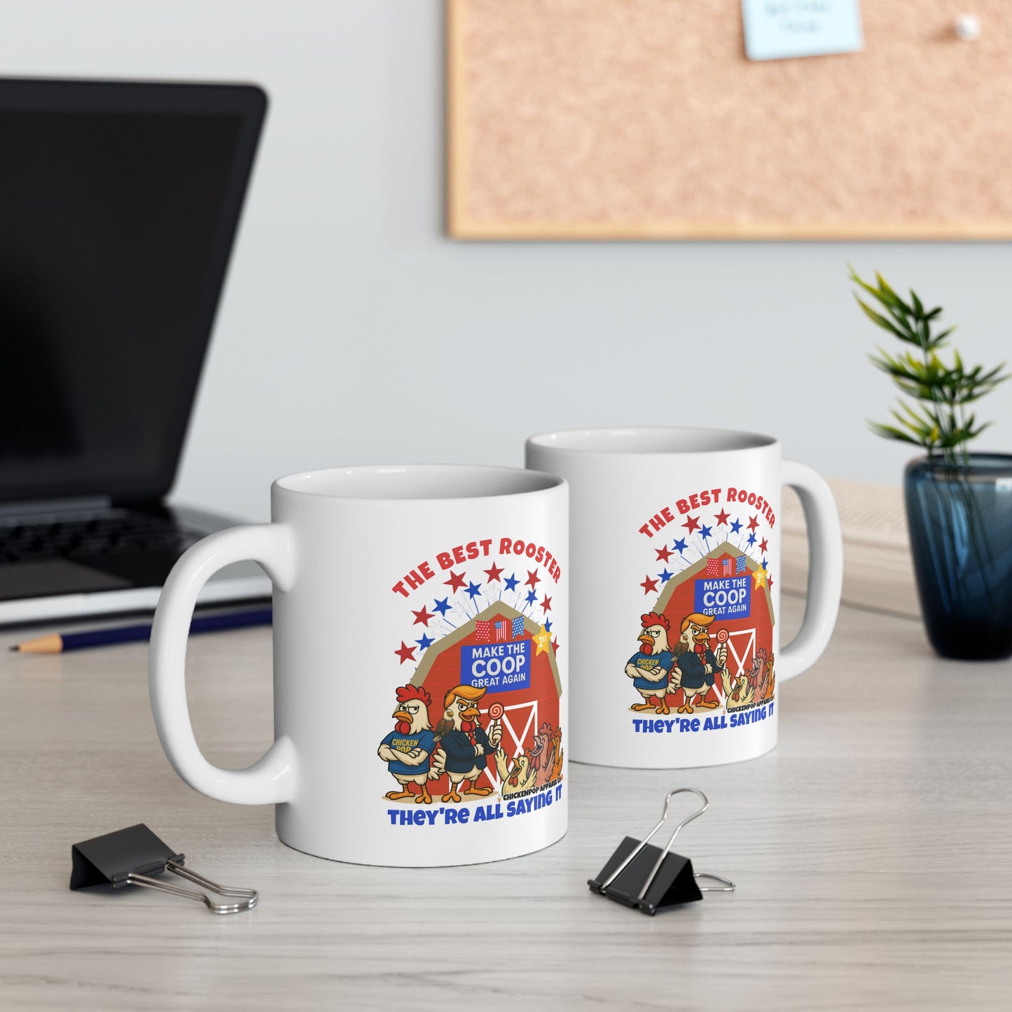 The Best Rooster - People Are Saying It Ceramic Mug – Cock-a-Doodle-Don Edition