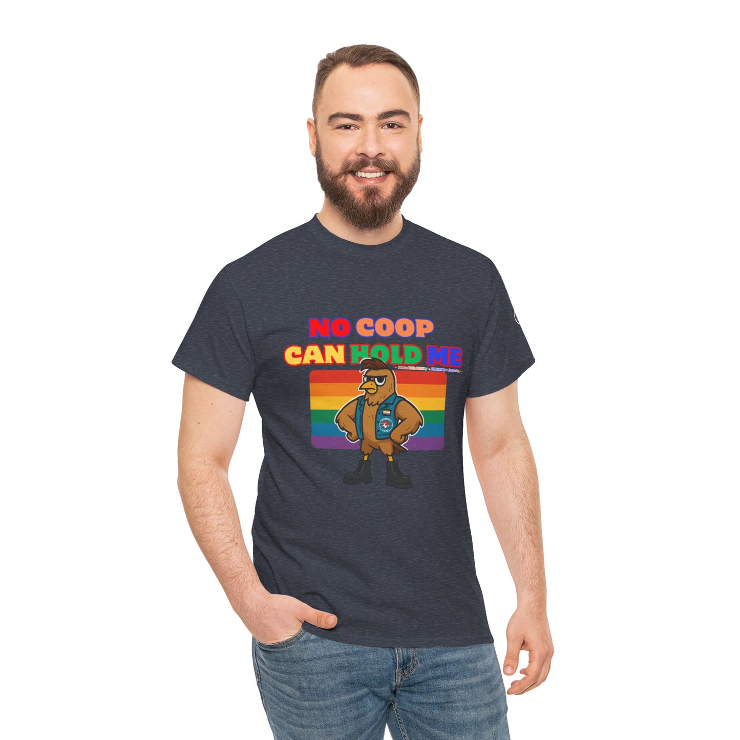 No Coop Can Hold Me – Theym Hen Unisex Pride Tee