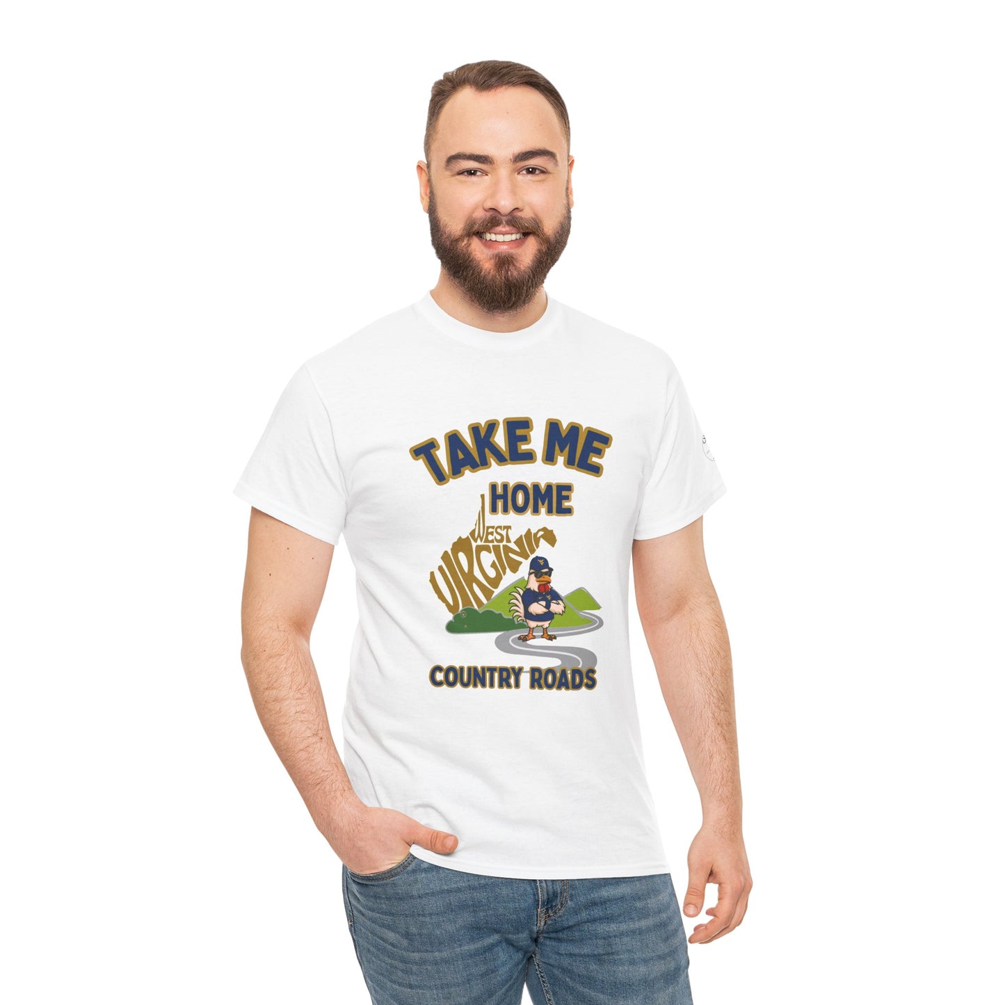 Take Me Home Country Roads WV Coop Daddy Tee – Funny West Virginia Rooster Shirt