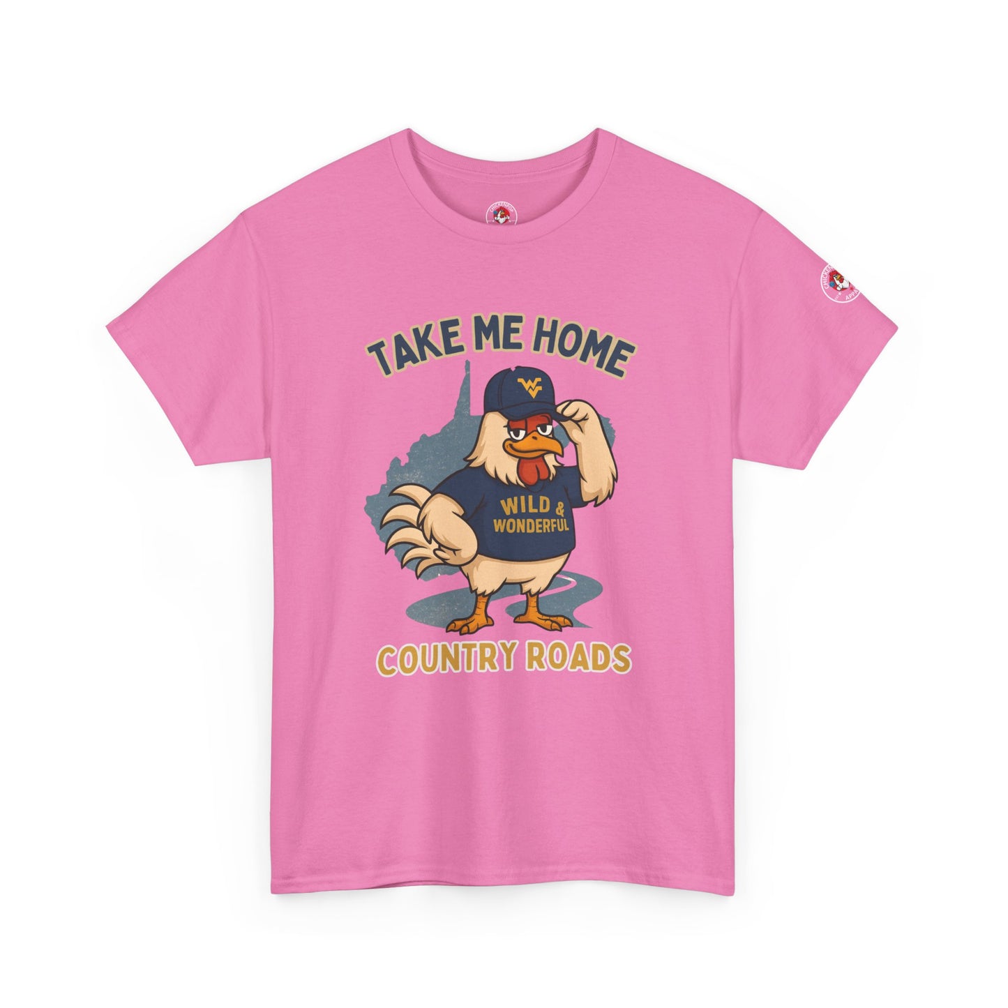 Take Me Home Country Roads WV Coop Daddy Tee – Funny West Virginia Rooster Shirt