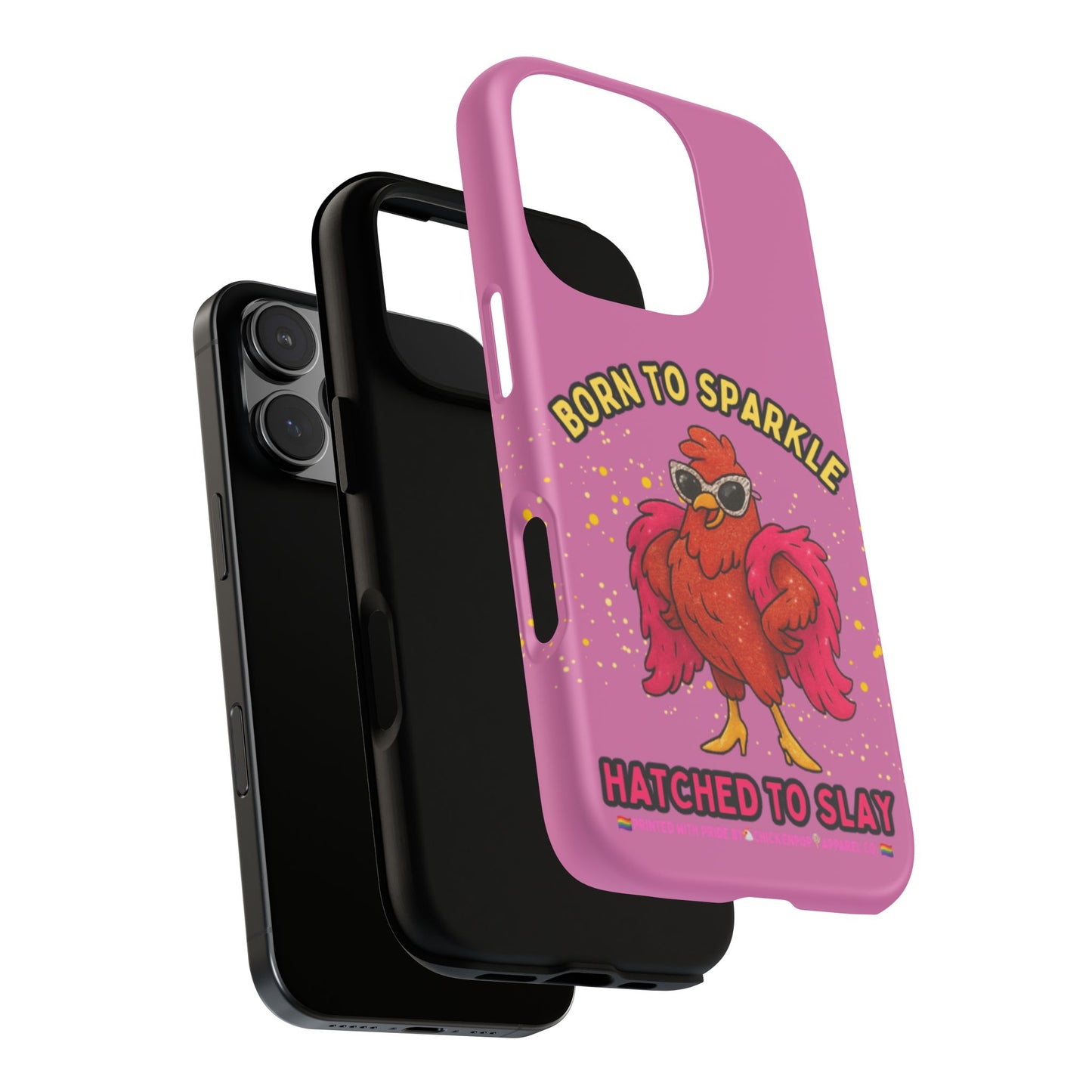 Phone Case - Born to Sparkle Hatched to Slay Logo Design