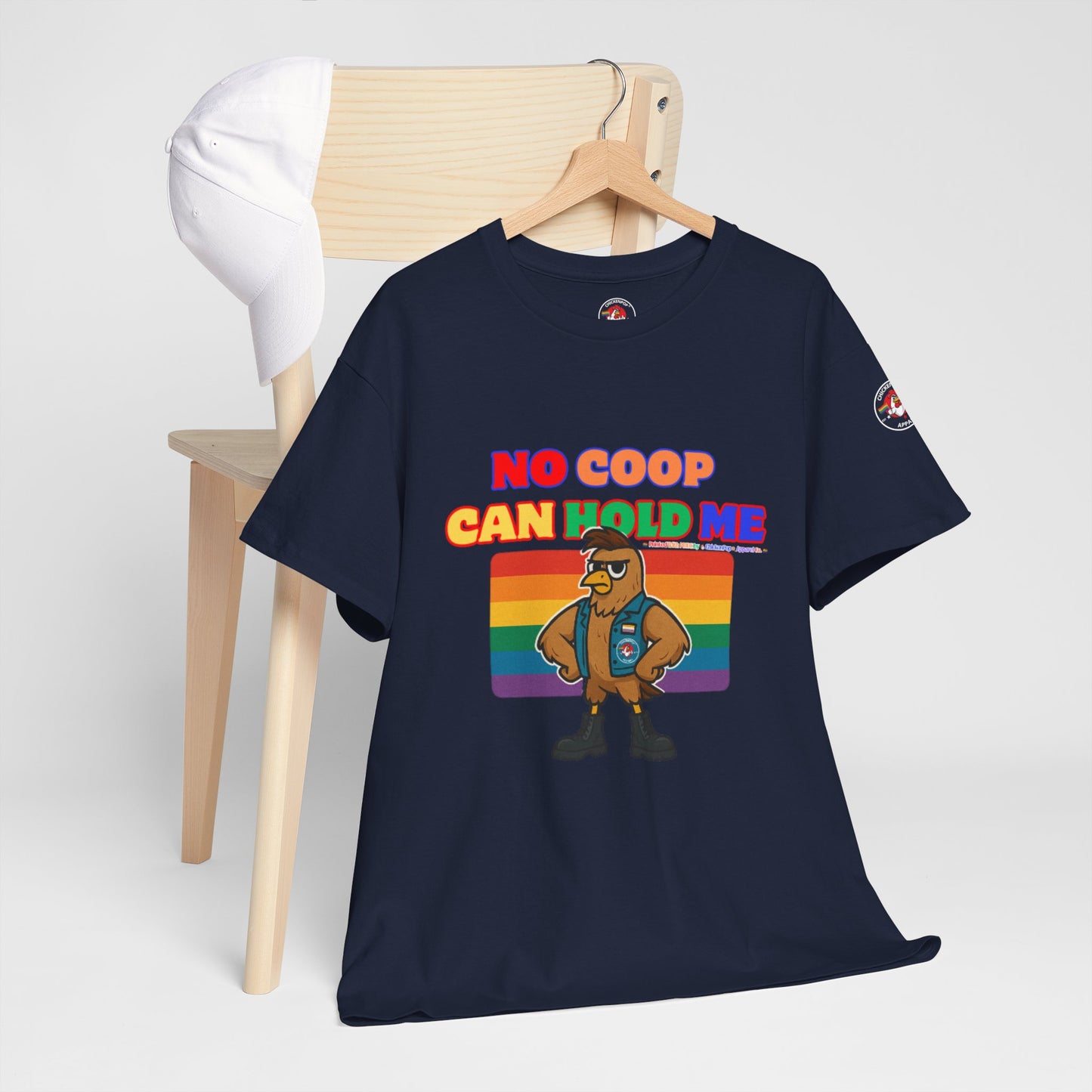 No Coop Can Hold Me – Theym Hen Unisex Pride Tee