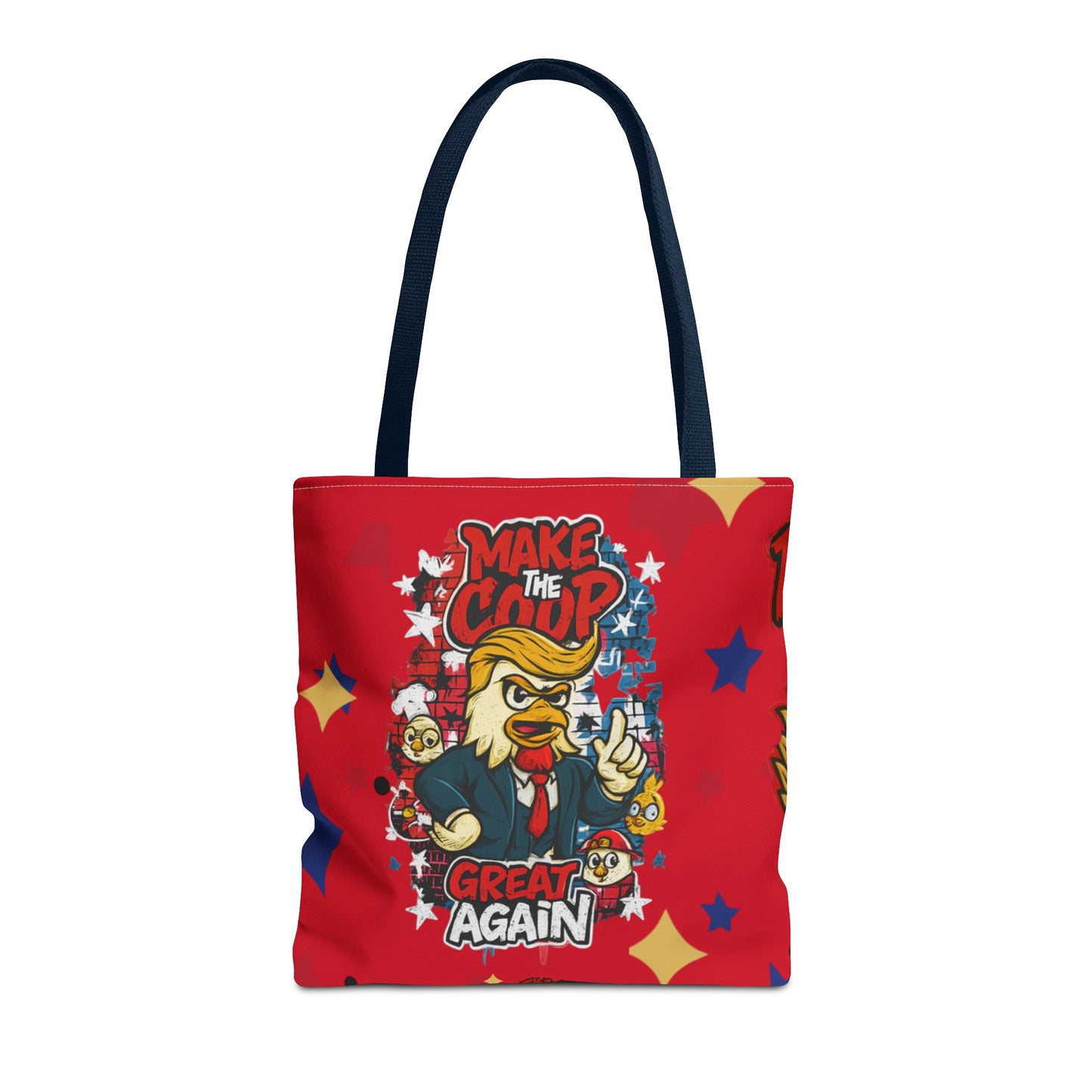 Make the Coop Great Again Tote Bag *RED*, Funny Tote Bag, Political Humor Bag, Gift for Movers and Shakers, Yellow Tote, Election Day Accessory