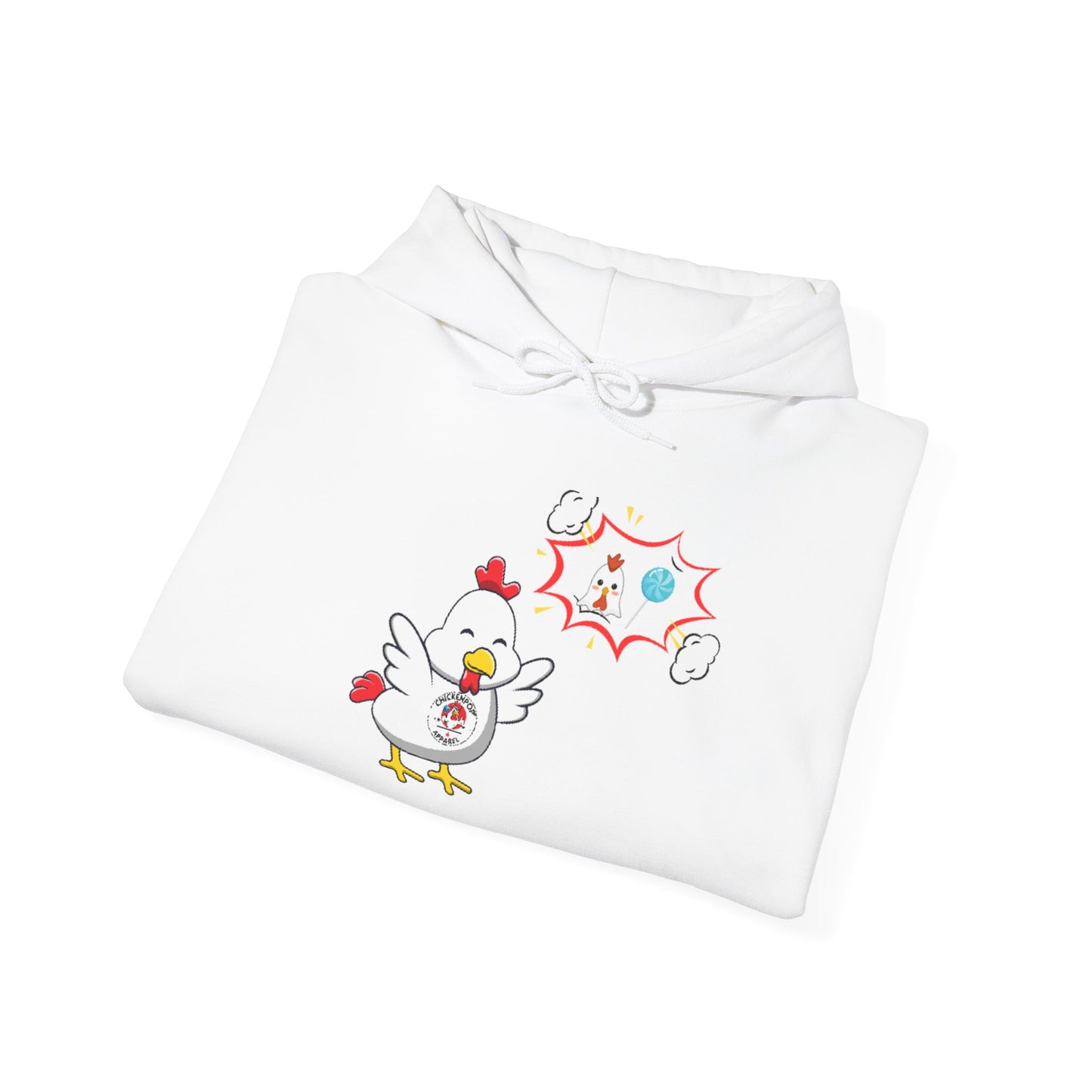 Dirty Mind Emoji Hoodie UNISEX - ChickenPop Arm Logo Edition