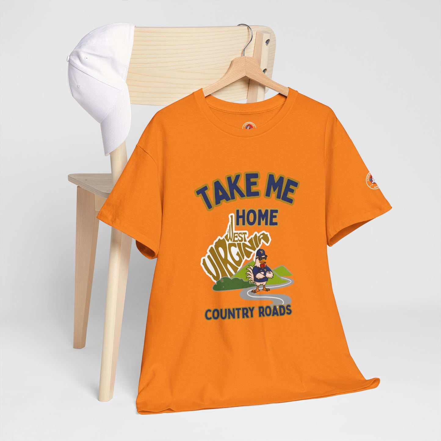 Take Me Home Country Roads WV Coop Daddy Tee – Funny West Virginia Rooster Shirt