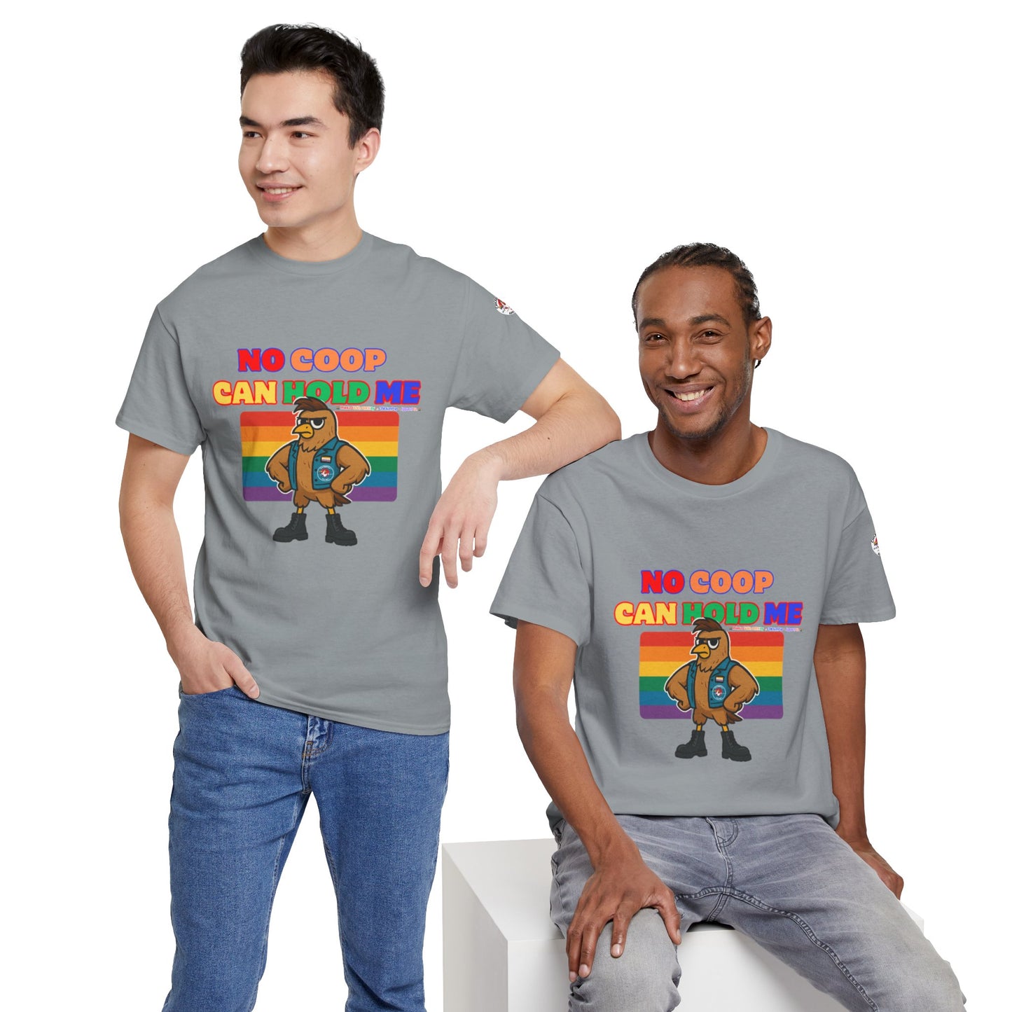 No Coop Can Hold Me – Theym Hen Unisex Pride Tee