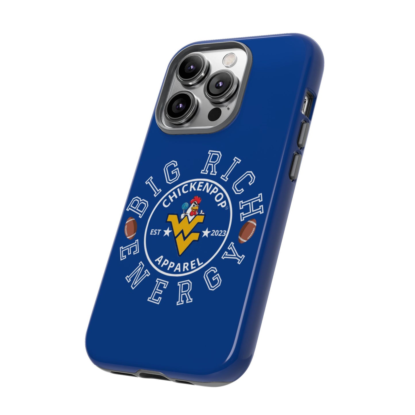 Don’t Be A Devries Funny Chicken Phone Case – Durable Dual-Layer Protection for iPhone, Samsung, Pixel – Matte or Glossy Finish Blue