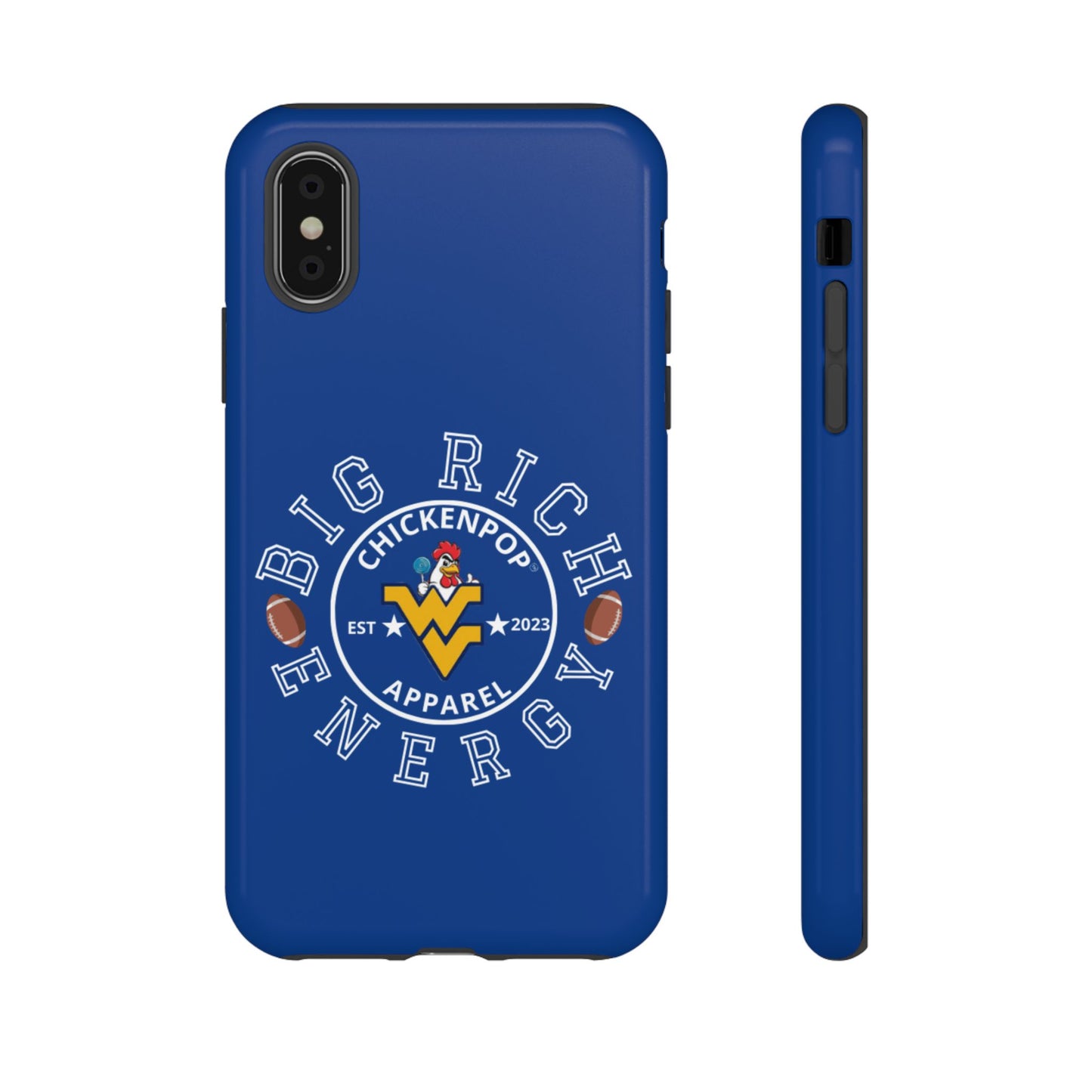 Don’t Be A Devries Funny Chicken Phone Case – Durable Dual-Layer Protection for iPhone, Samsung, Pixel – Matte or Glossy Finish Blue