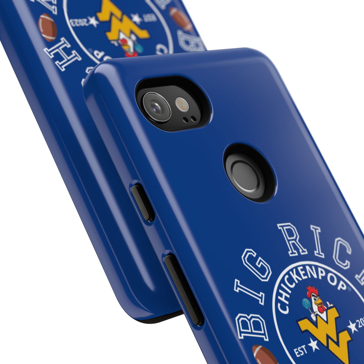 Don’t Be A Devries Funny Chicken Phone Case – Durable Dual-Layer Protection for iPhone, Samsung, Pixel – Matte or Glossy Finish Blue