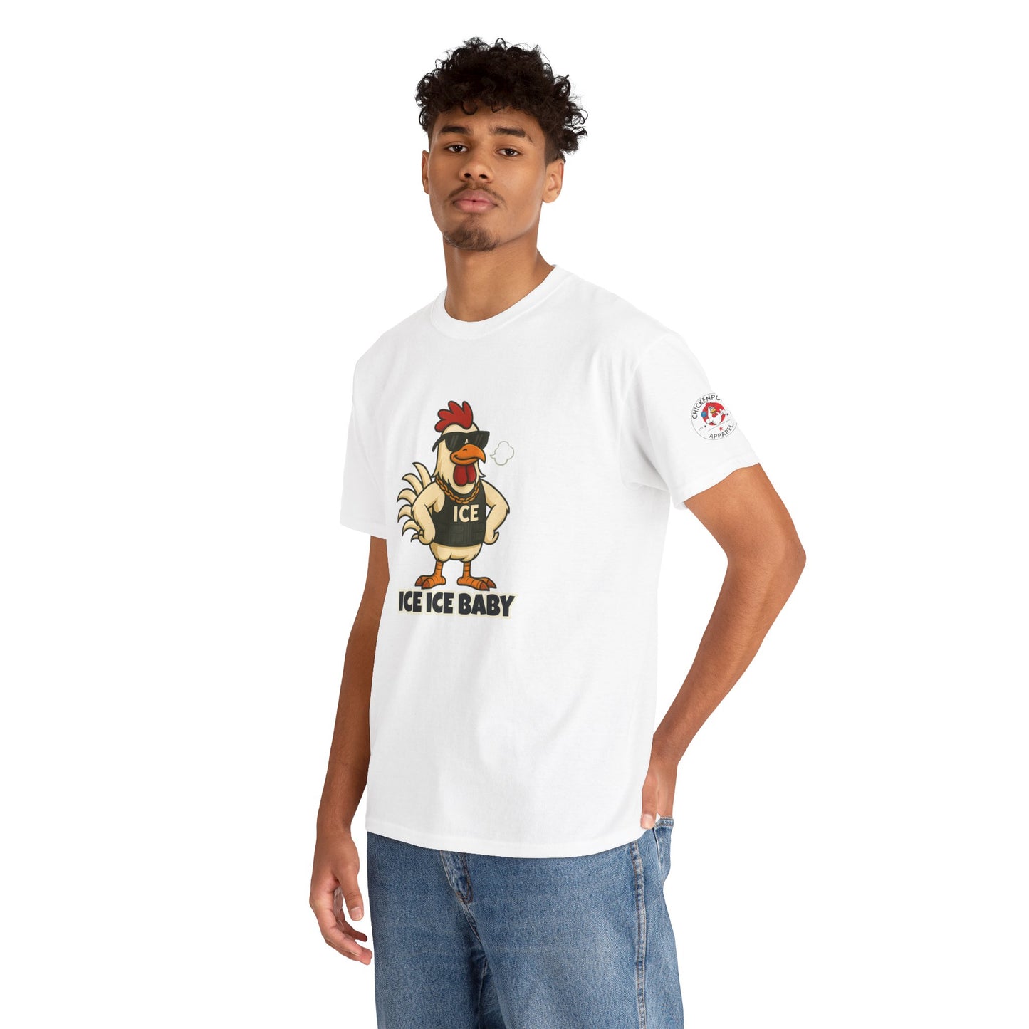 Ice Ice Baby Part 2 Funny Chicken T-Shirt – Cool Rooster Graphic Tee | Unisex Retro Hip-Hop Style