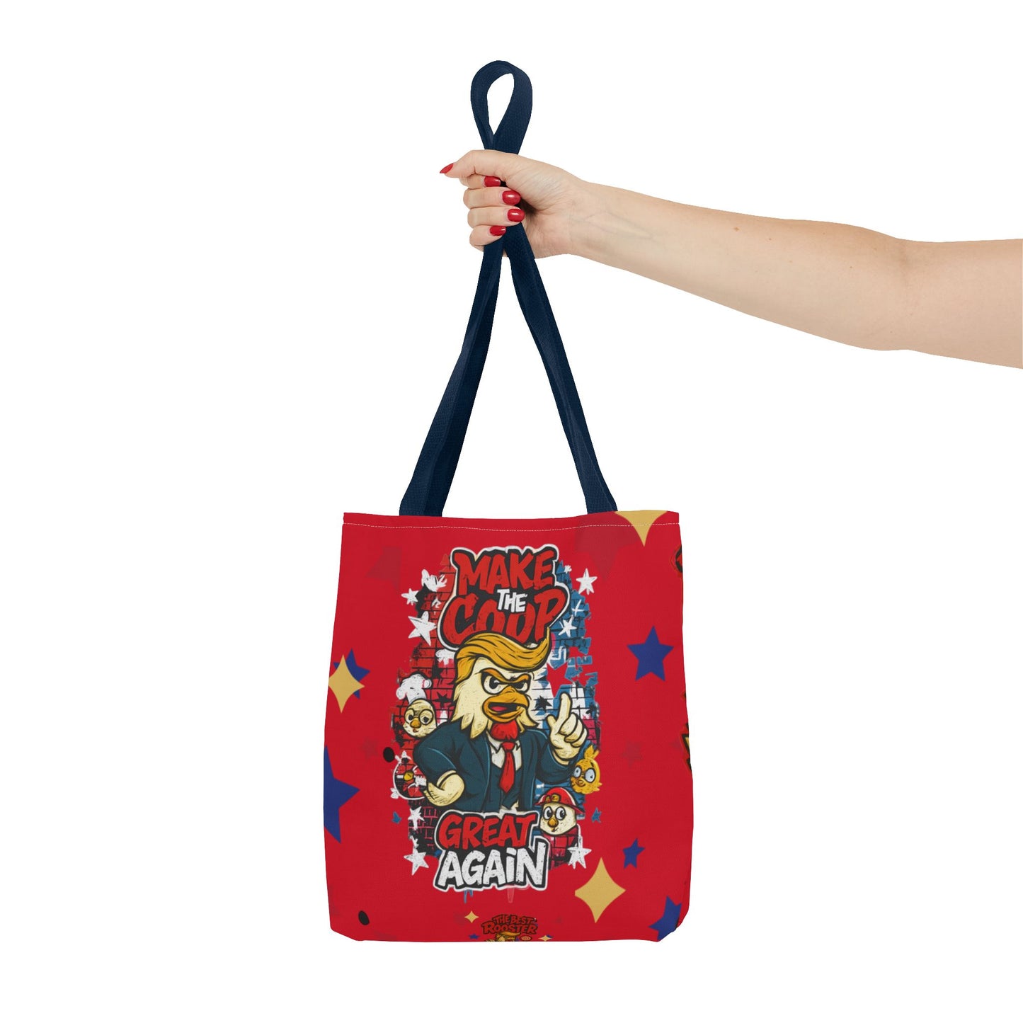 Make the Coop Great Again Tote Bag *RED*, Funny Tote Bag, Political Humor Bag, Gift for Movers and Shakers, Yellow Tote, Election Day Accessory