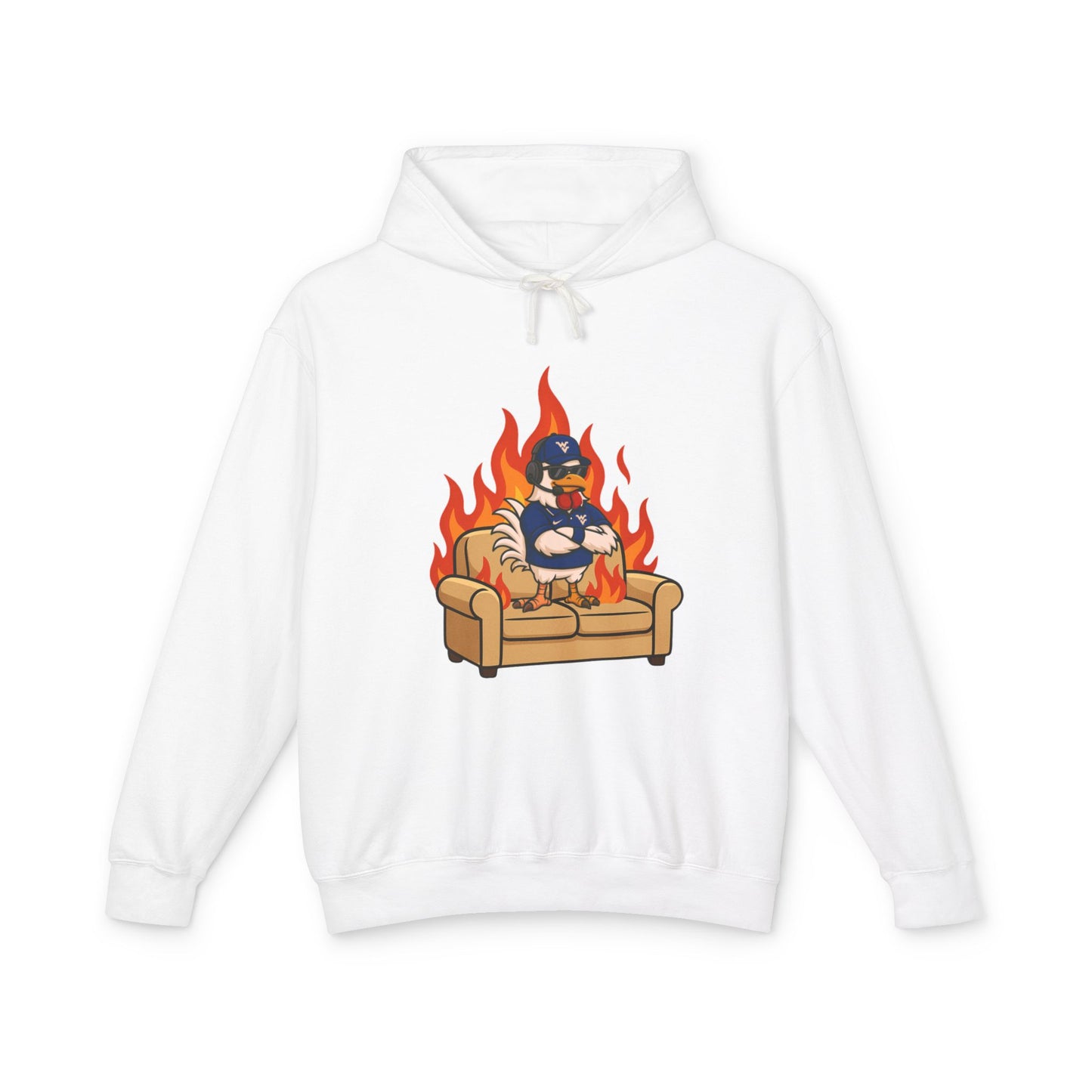 Big Rich Energy Burning Couch Hoodie – Chaos Quote 🔥FREE SHIPPING🔥