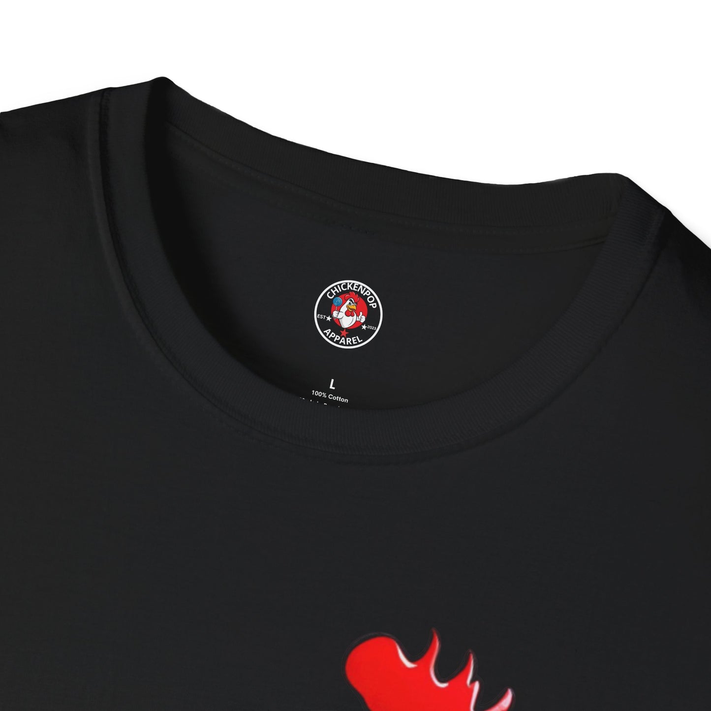 Big Chick Energy Giant Rooster Unisex Tee