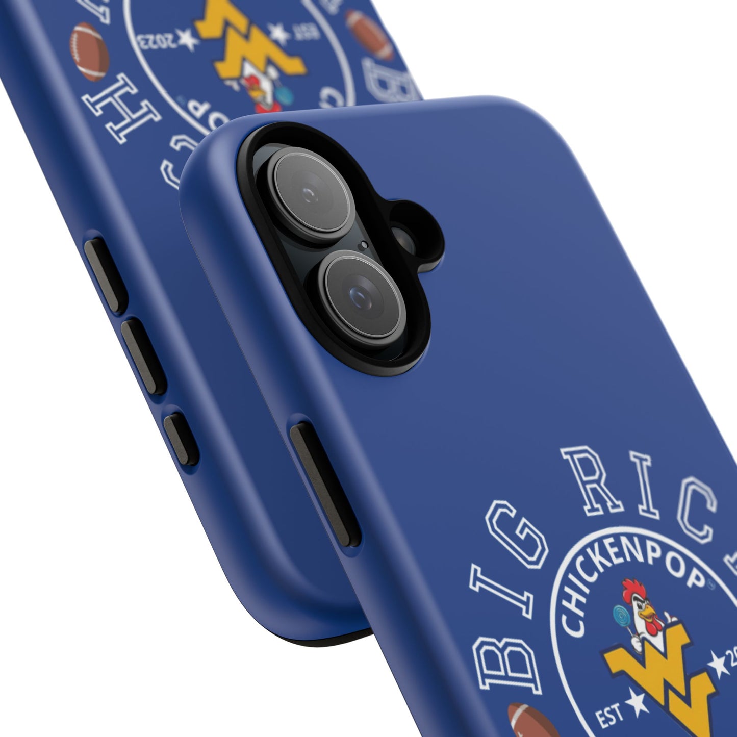 Don’t Be A Devries Funny Chicken Phone Case – Durable Dual-Layer Protection for iPhone, Samsung, Pixel – Matte or Glossy Finish Blue