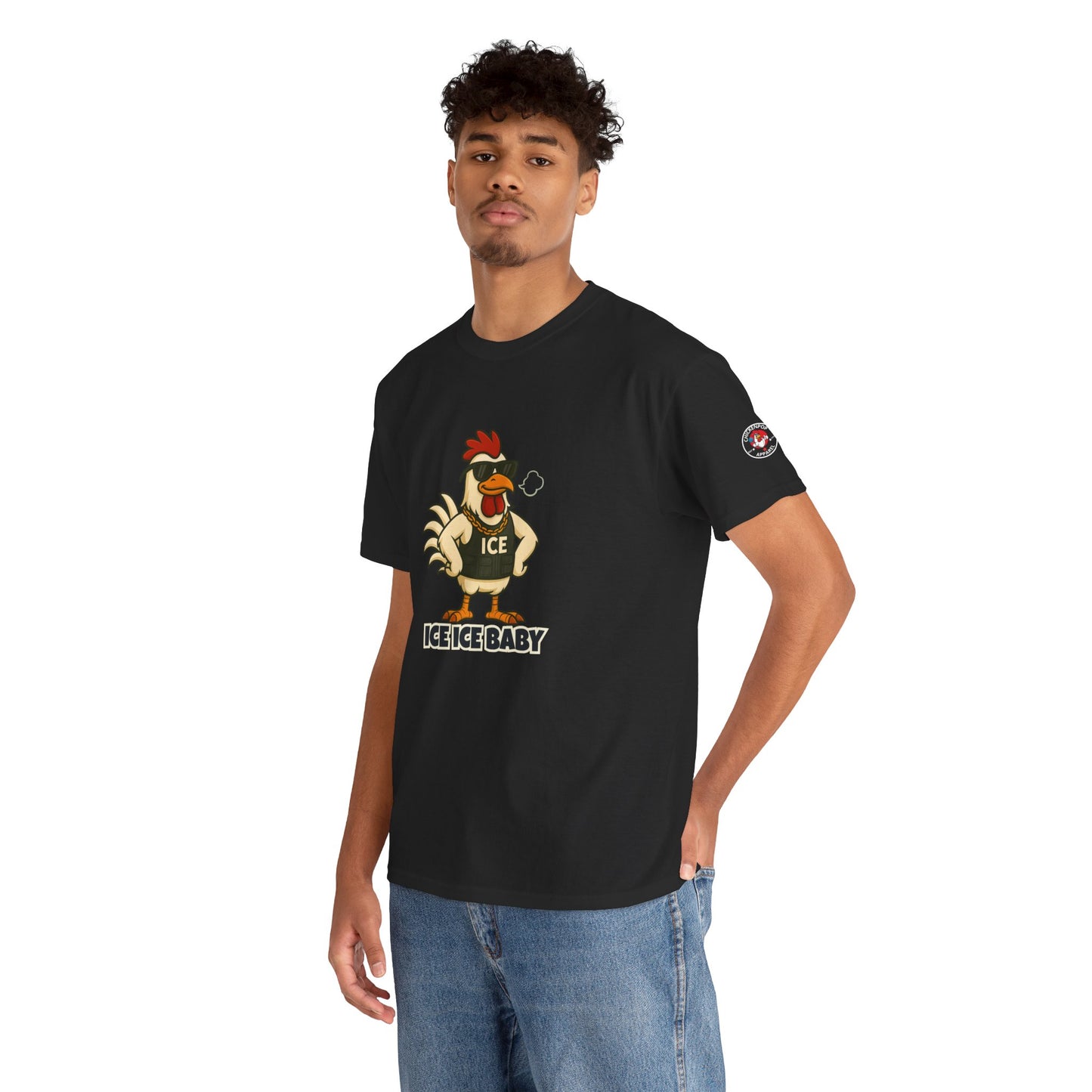 Ice Ice Baby Part 2 Funny Chicken T-Shirt – Cool Rooster Graphic Tee | Unisex Retro Hip-Hop Style