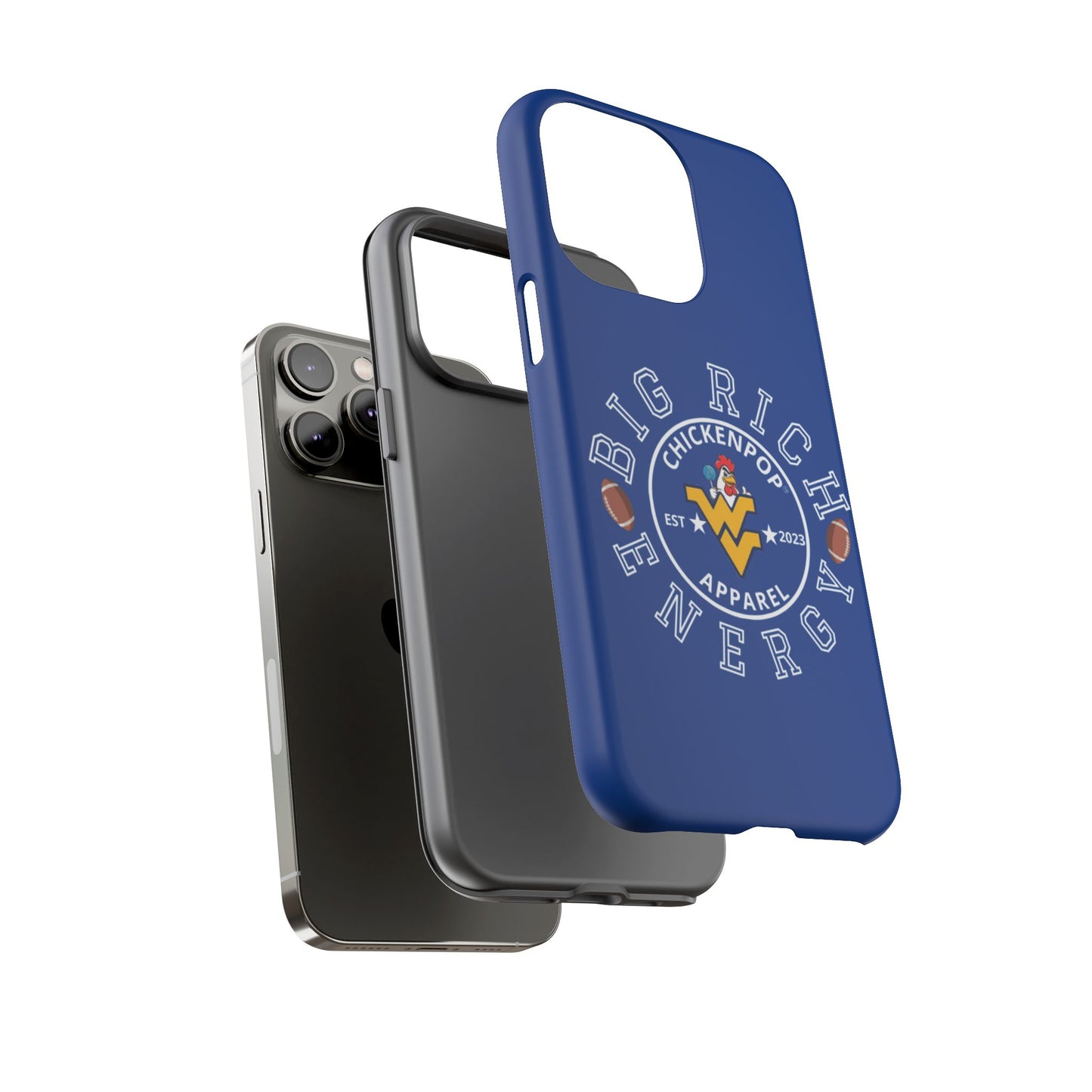 Don’t Be A Devries Funny Chicken Phone Case – Durable Dual-Layer Protection for iPhone, Samsung, Pixel – Matte or Glossy Finish Blue