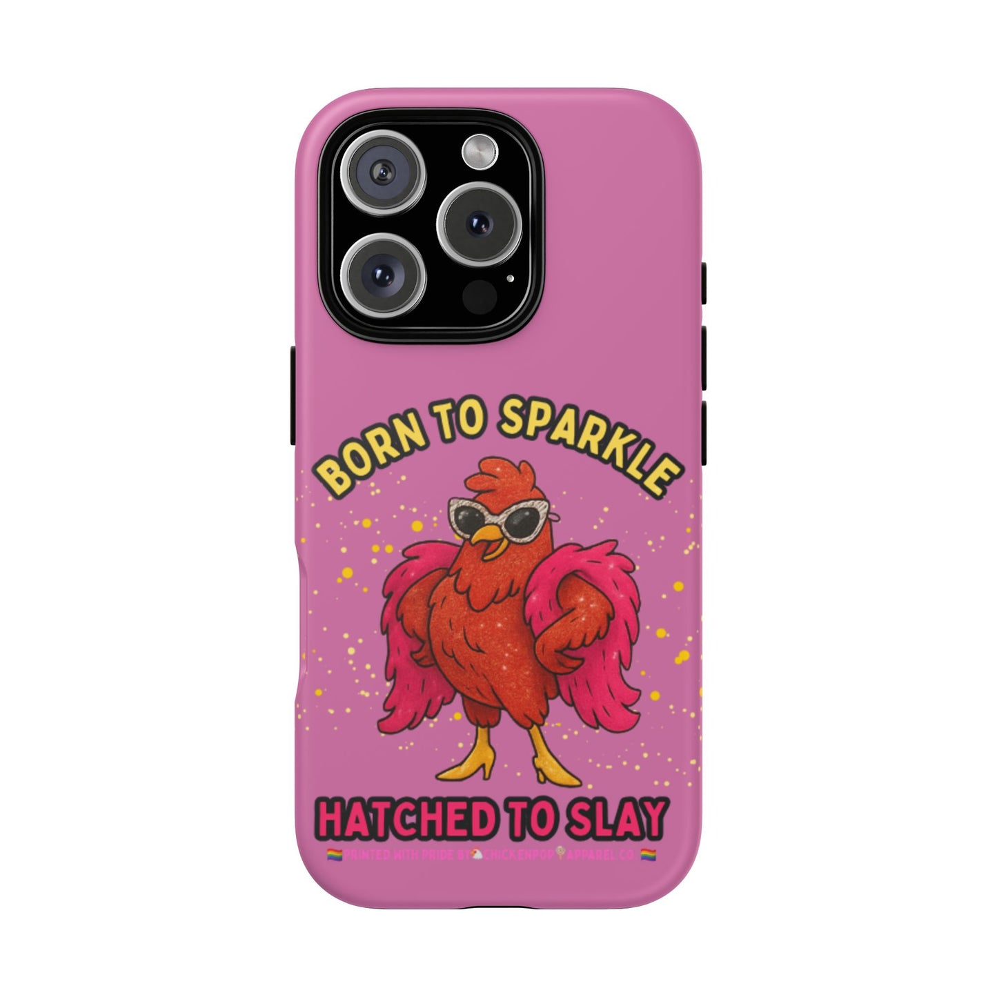 Phone Case - Born to Sparkle Hatched to Slay Logo Design