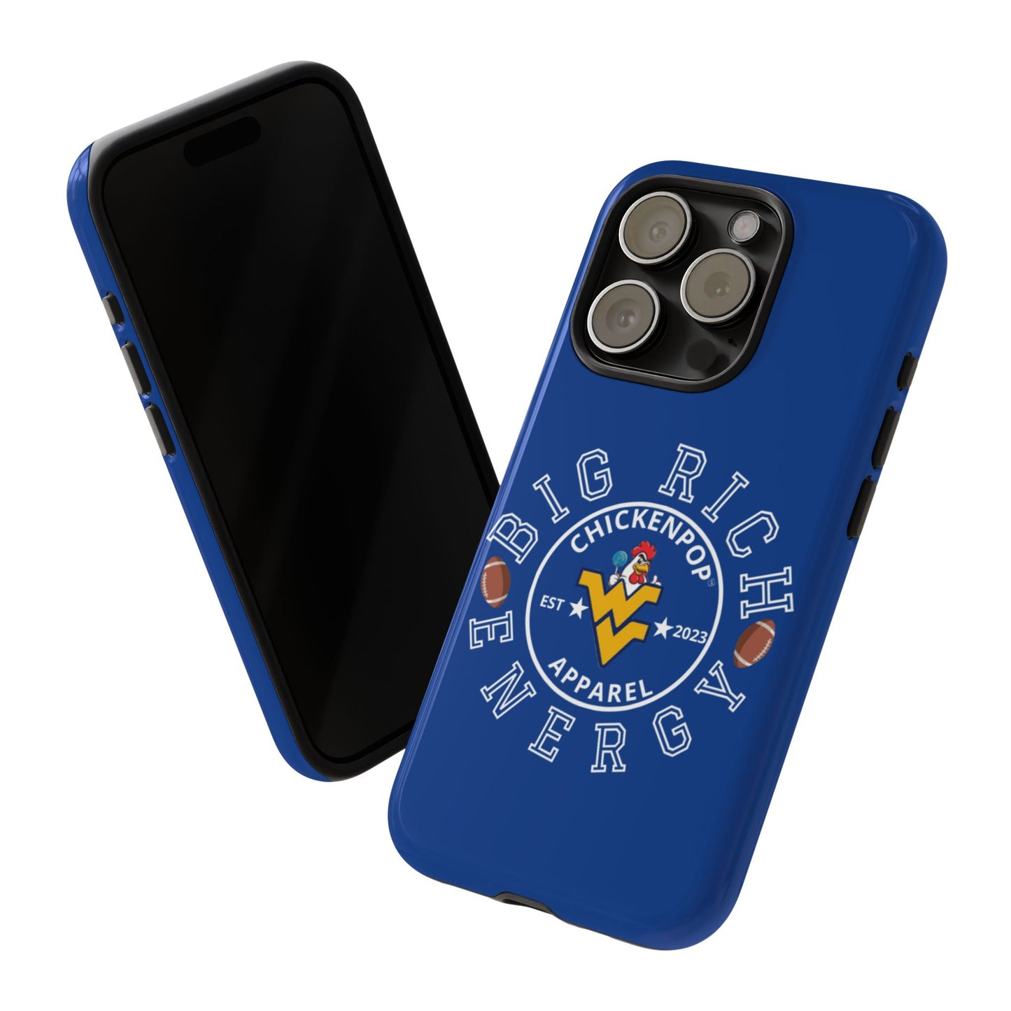 Don’t Be A Devries Funny Chicken Phone Case – Durable Dual-Layer Protection for iPhone, Samsung, Pixel – Matte or Glossy Finish Blue