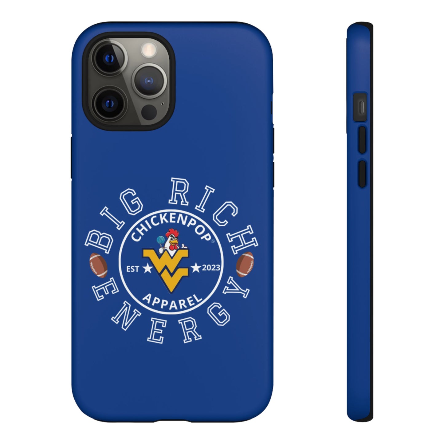 Don’t Be A Devries Funny Chicken Phone Case – Durable Dual-Layer Protection for iPhone, Samsung, Pixel – Matte or Glossy Finish Blue