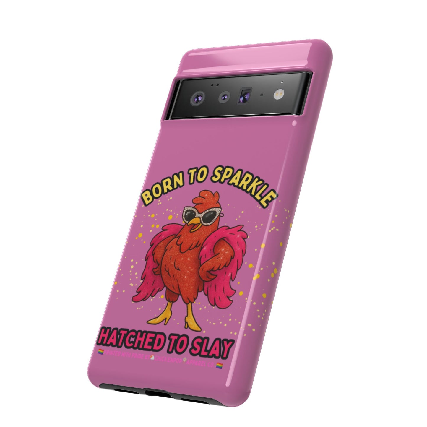 Phone Case - Born to Sparkle Hatched to Slay Logo Design