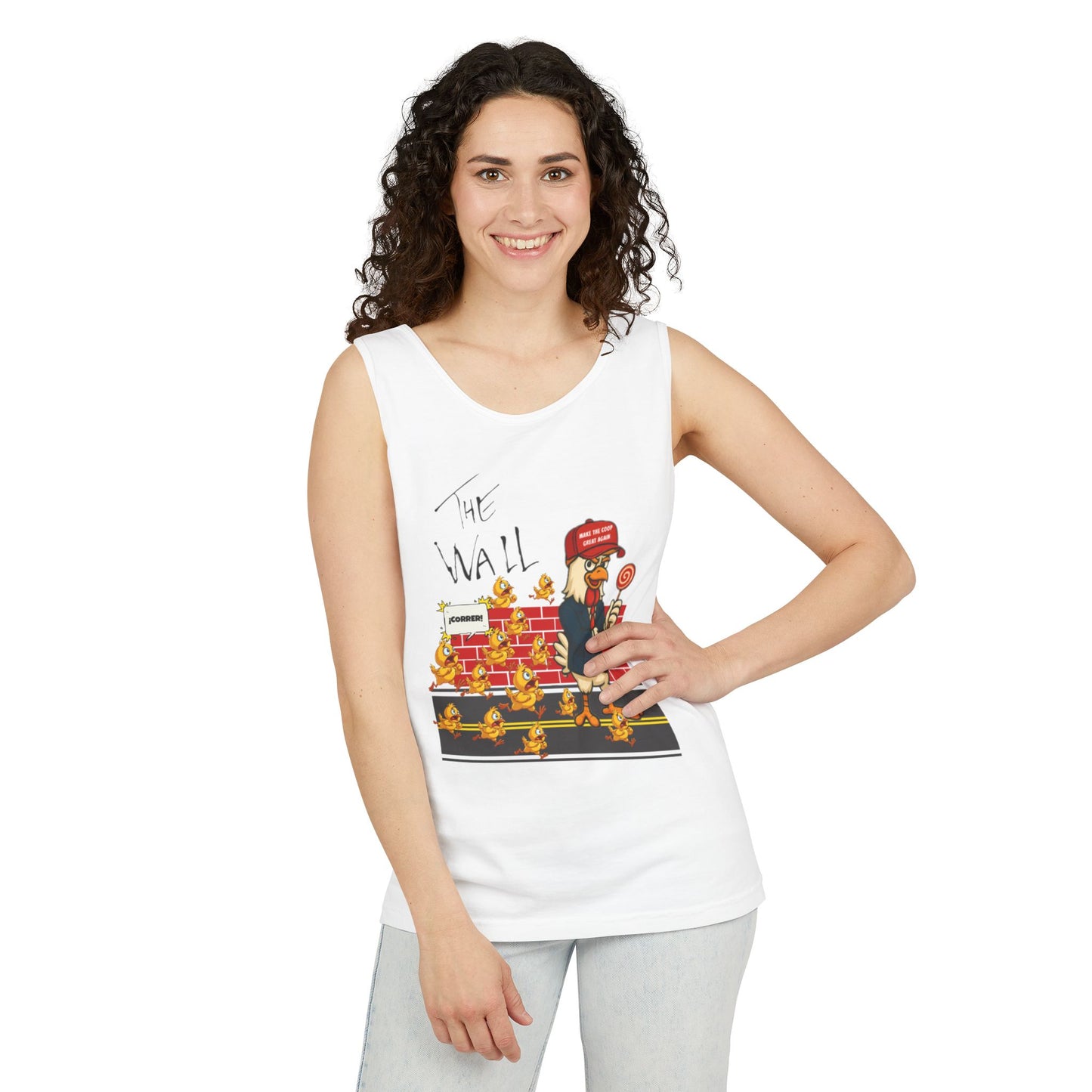 Another Chick Thru The Wall| Political Satire Sleeveless Tee