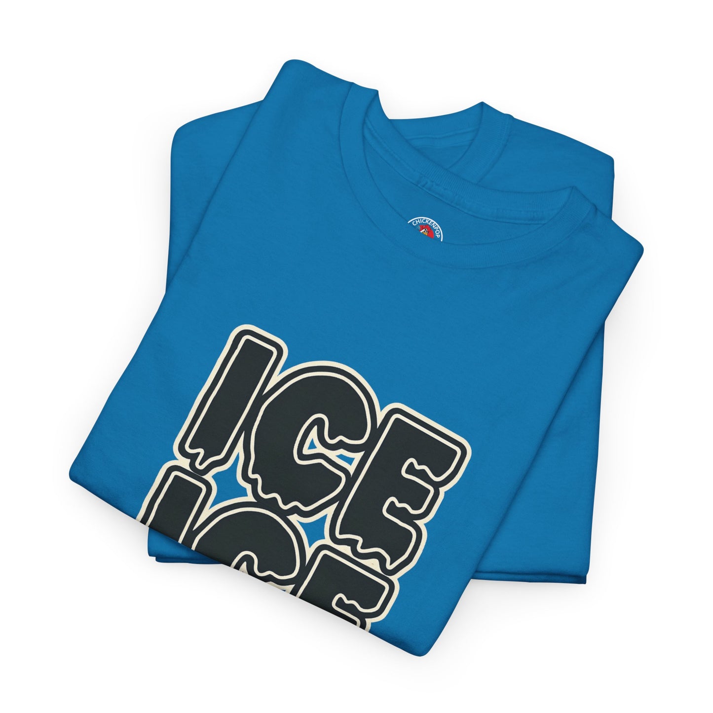ICE ICE BABY Funny Chicken T-Shirt – Coop Daddy Parody Tee for Music & Poultry Fans