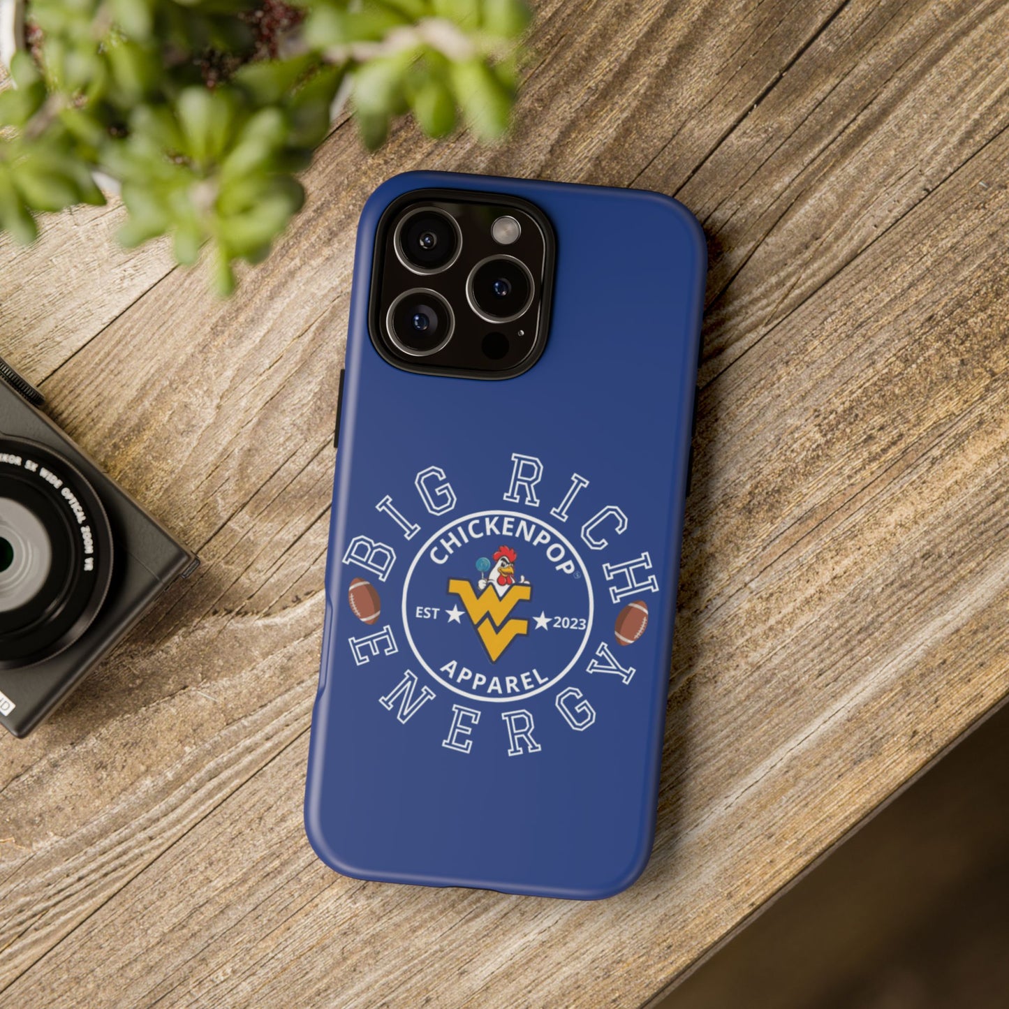 Don’t Be A Devries Funny Chicken Phone Case – Durable Dual-Layer Protection for iPhone, Samsung, Pixel – Matte or Glossy Finish Blue