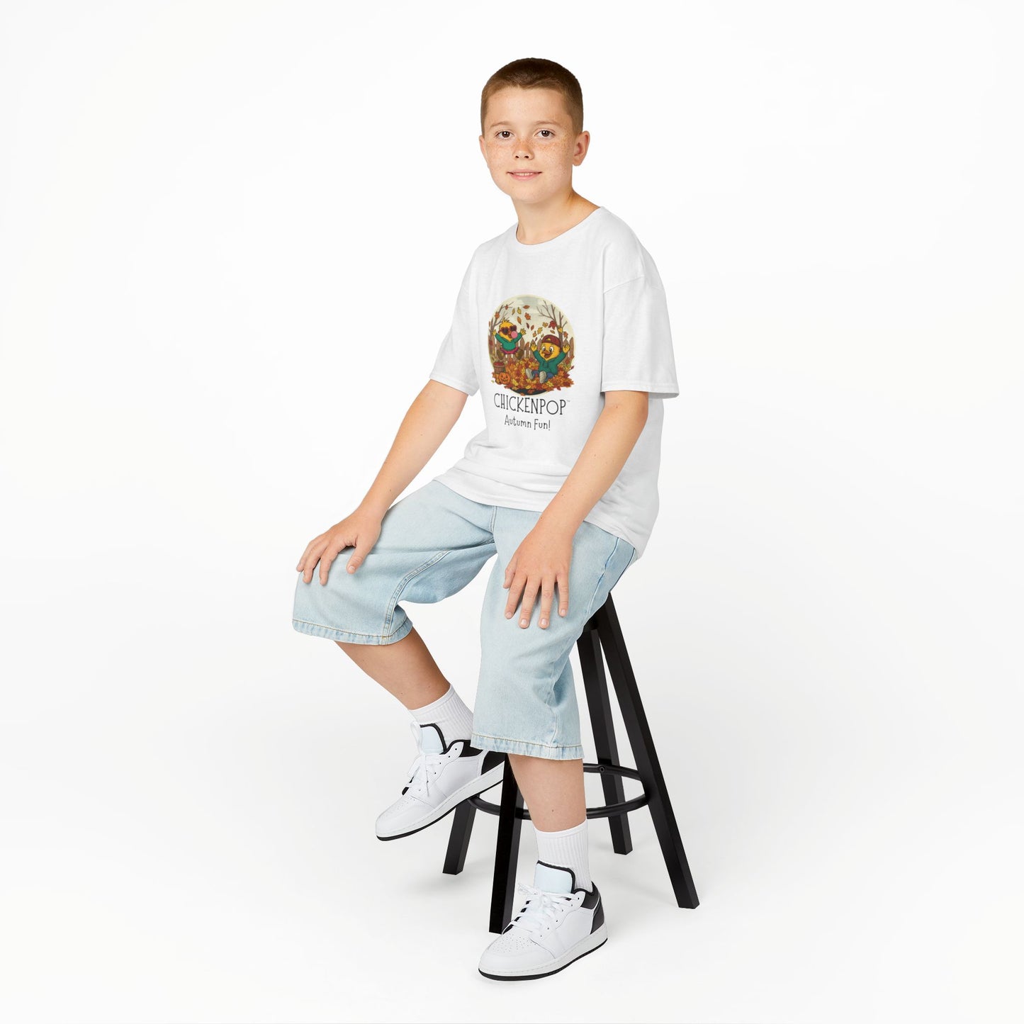 Kids Tee - Lil’ Cluckers 'Autumn Fun' ChickenPop Shirt