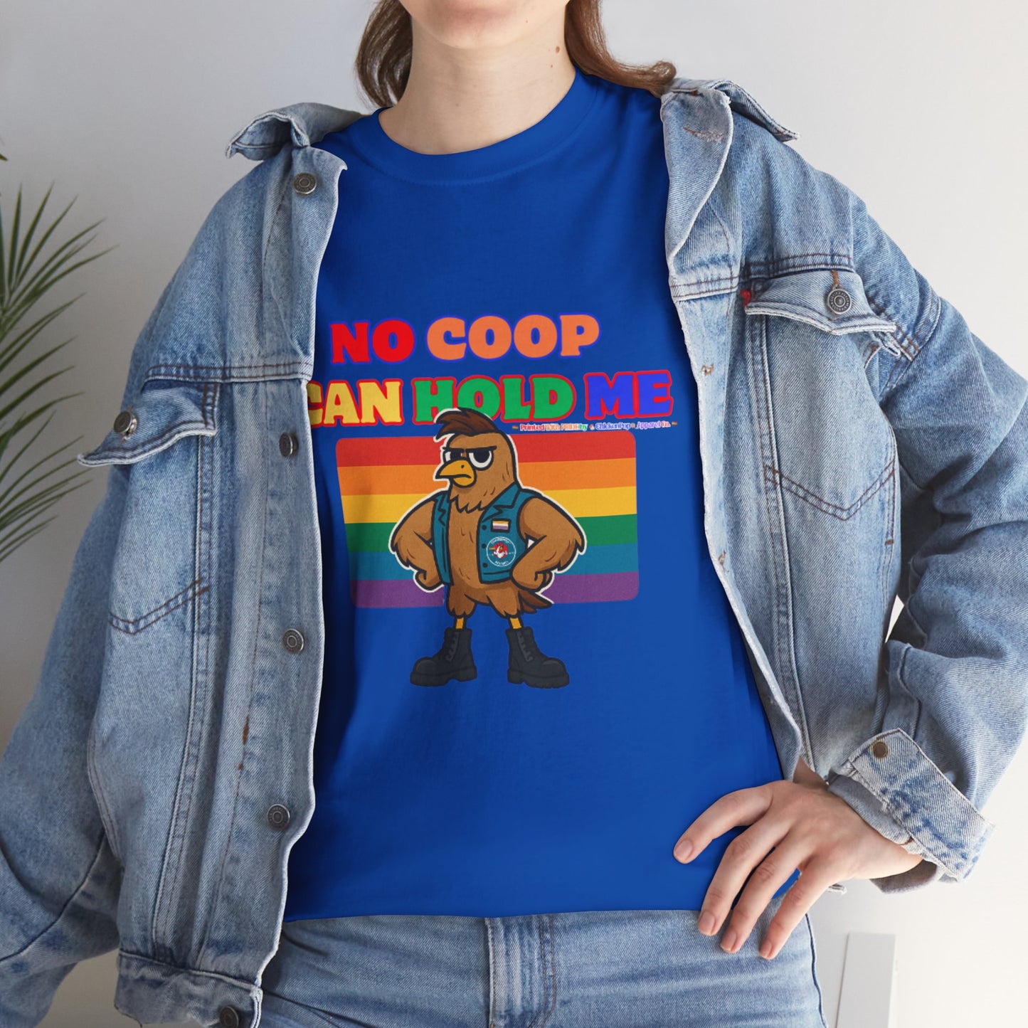 No Coop Can Hold Me – Theym Hen Unisex Pride Tee