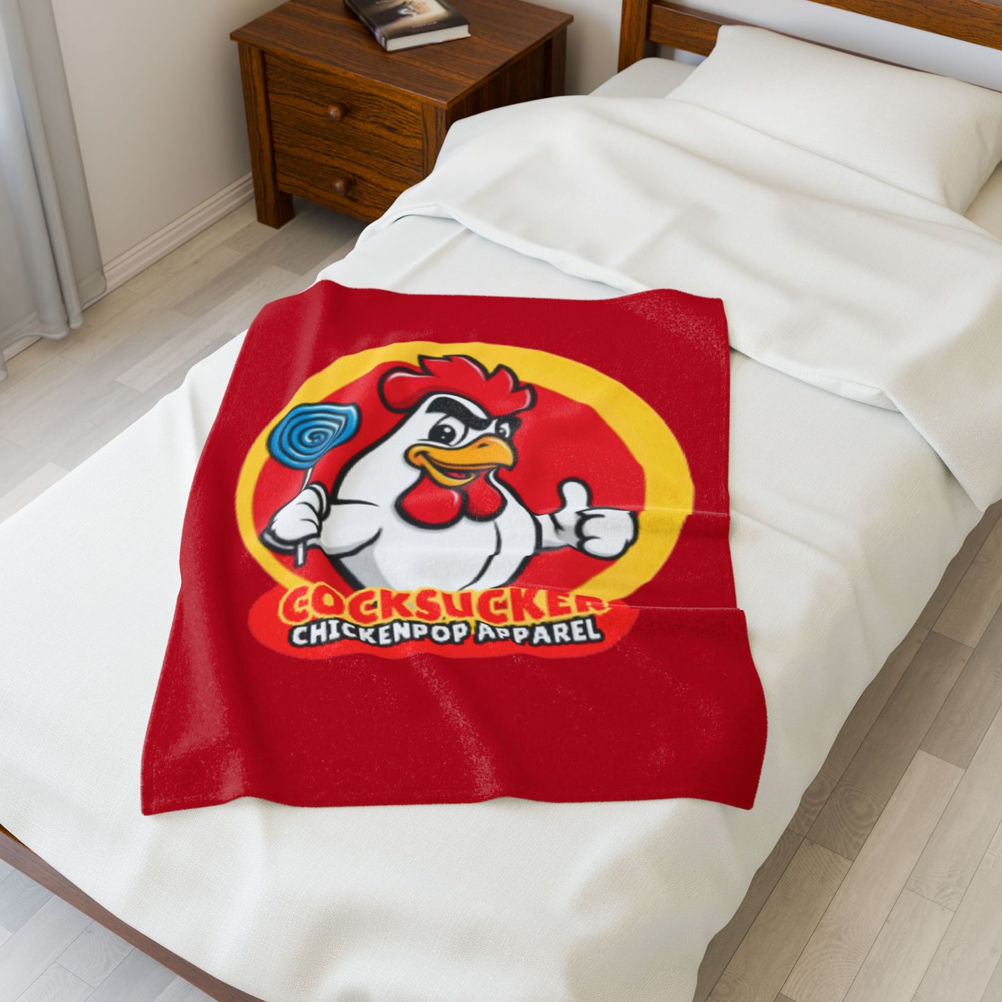 Coop Daddy Signature “Cocksucker” Velveteen Blanket – Cozy Meets Controversial