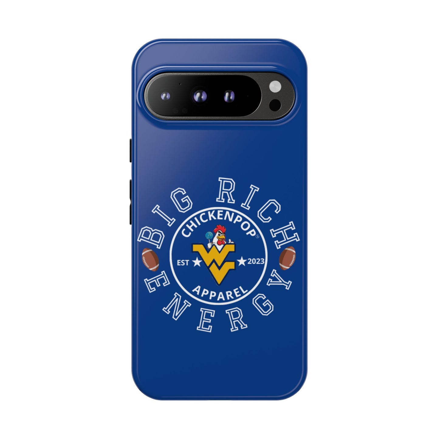 Don’t Be A Devries Funny Chicken Phone Case – Durable Dual-Layer Protection for iPhone, Samsung, Pixel – Matte or Glossy Finish Blue