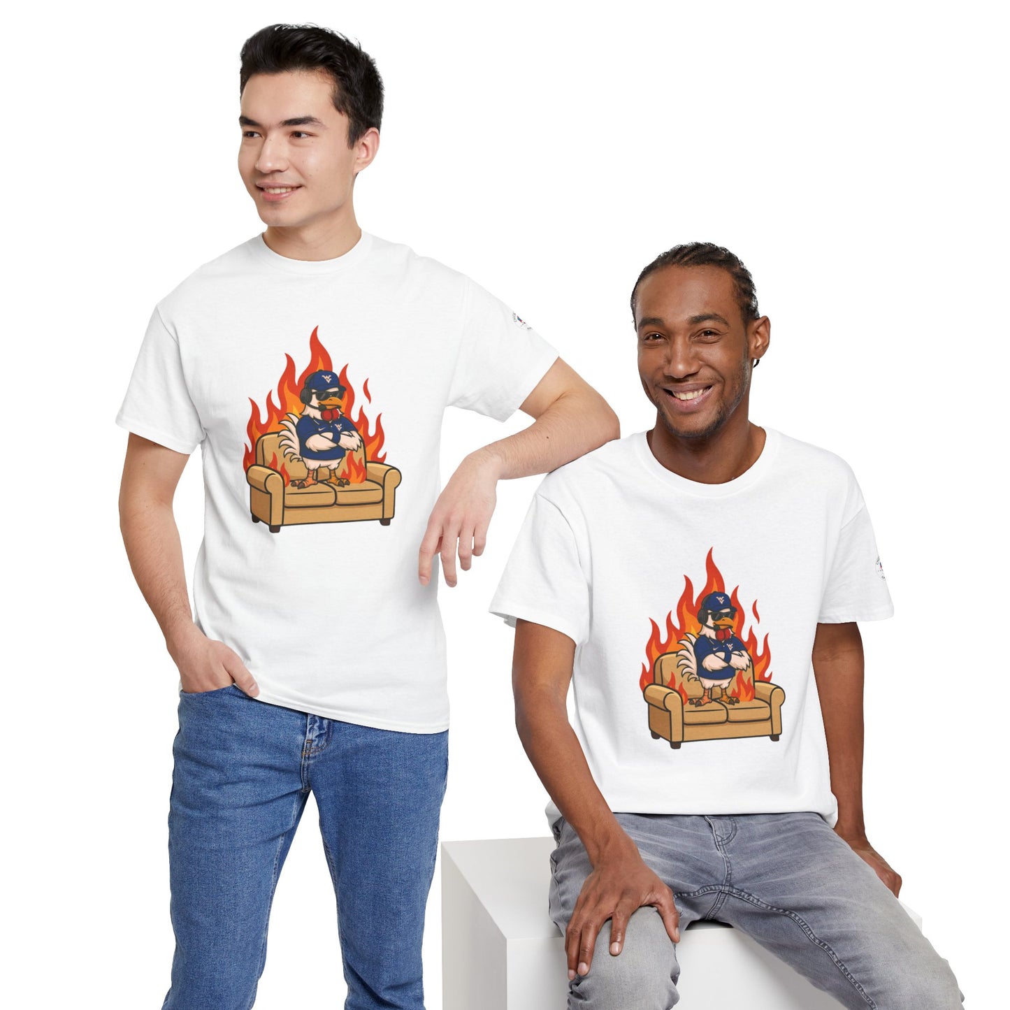Big Rich Energy WV BURNIN' DOWN THE COUCH Graphic Tee 🔥Free Shipping🔥