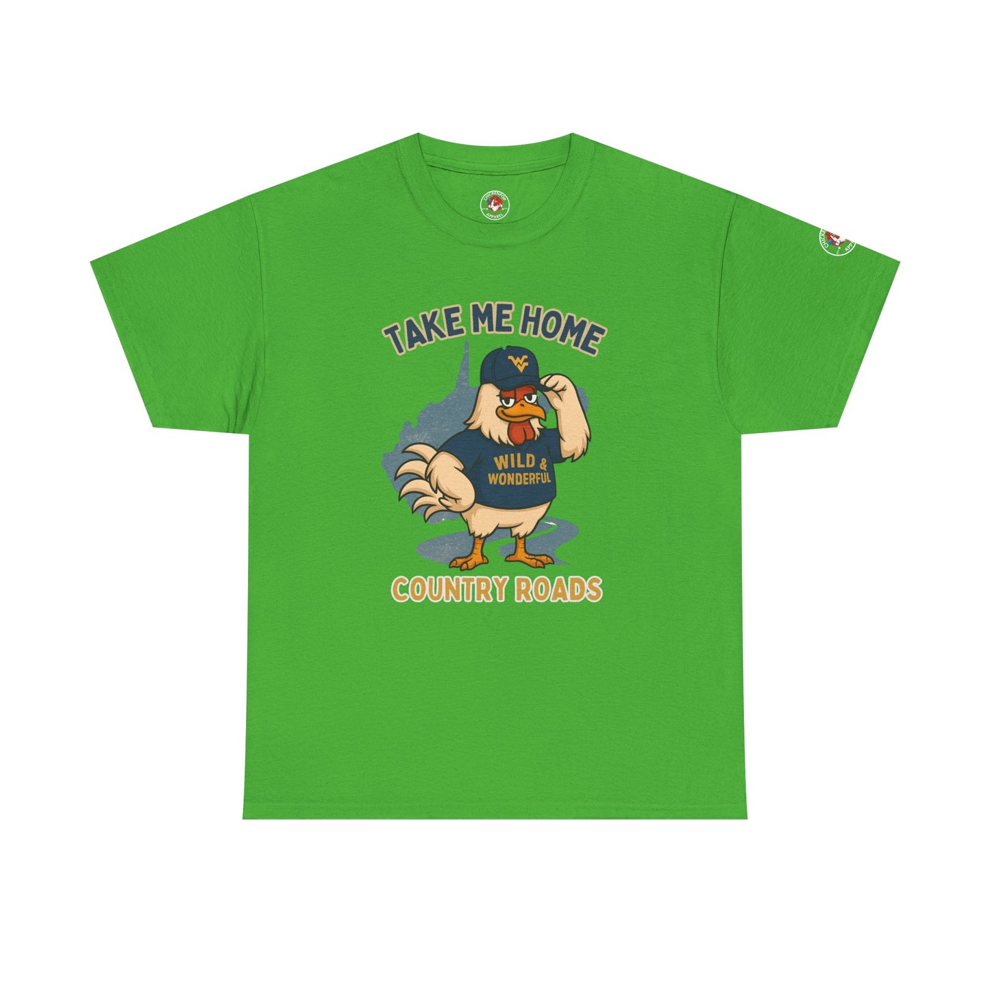 Take Me Home Country Roads WV Coop Daddy Tee – Funny West Virginia Rooster Shirt