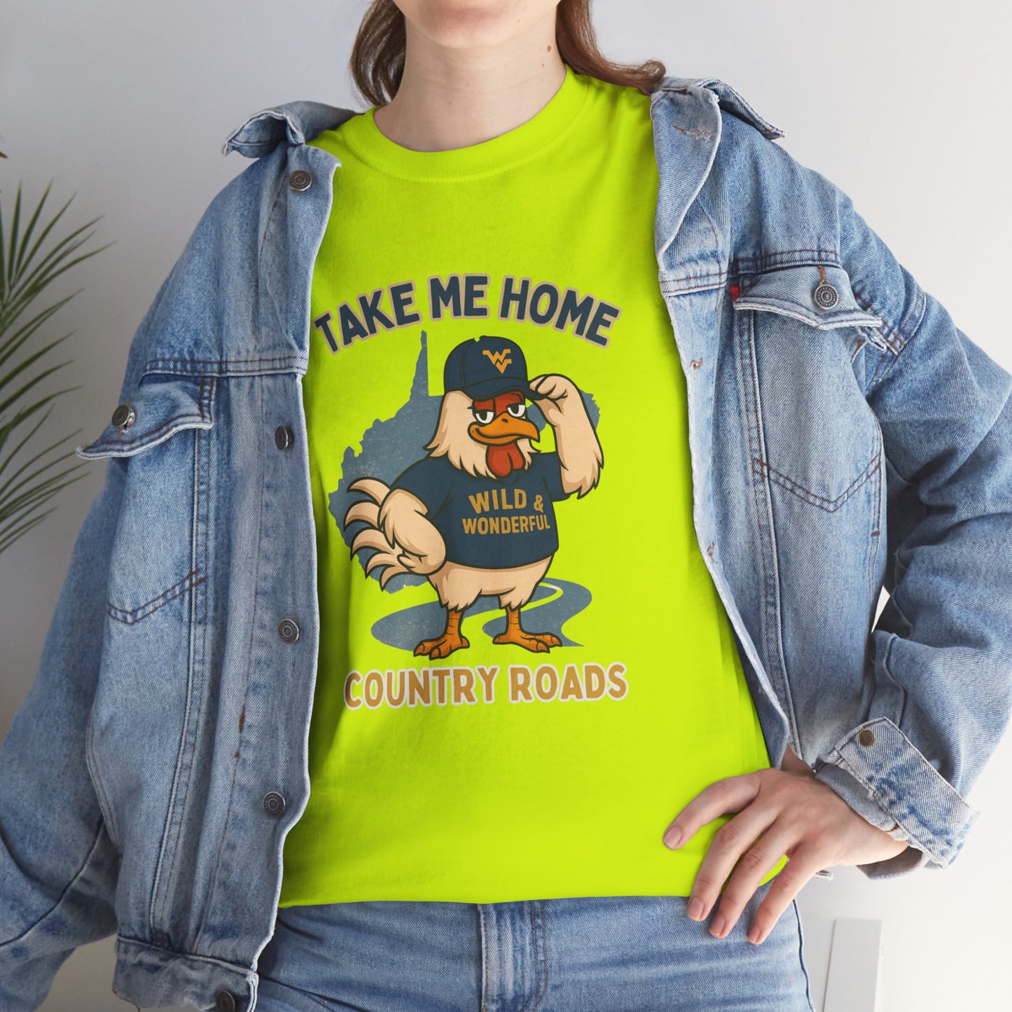 Take Me Home Country Roads WV Coop Daddy Tee – Funny West Virginia Rooster Shirt