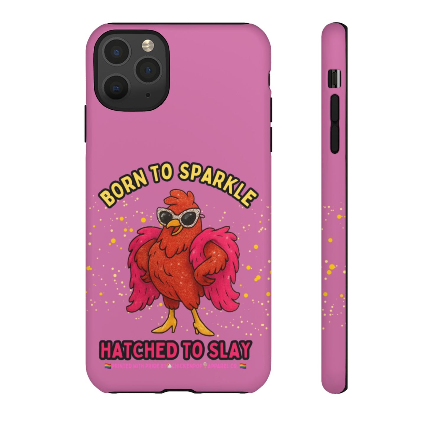 Phone Case - Born to Sparkle Hatched to Slay Logo Design