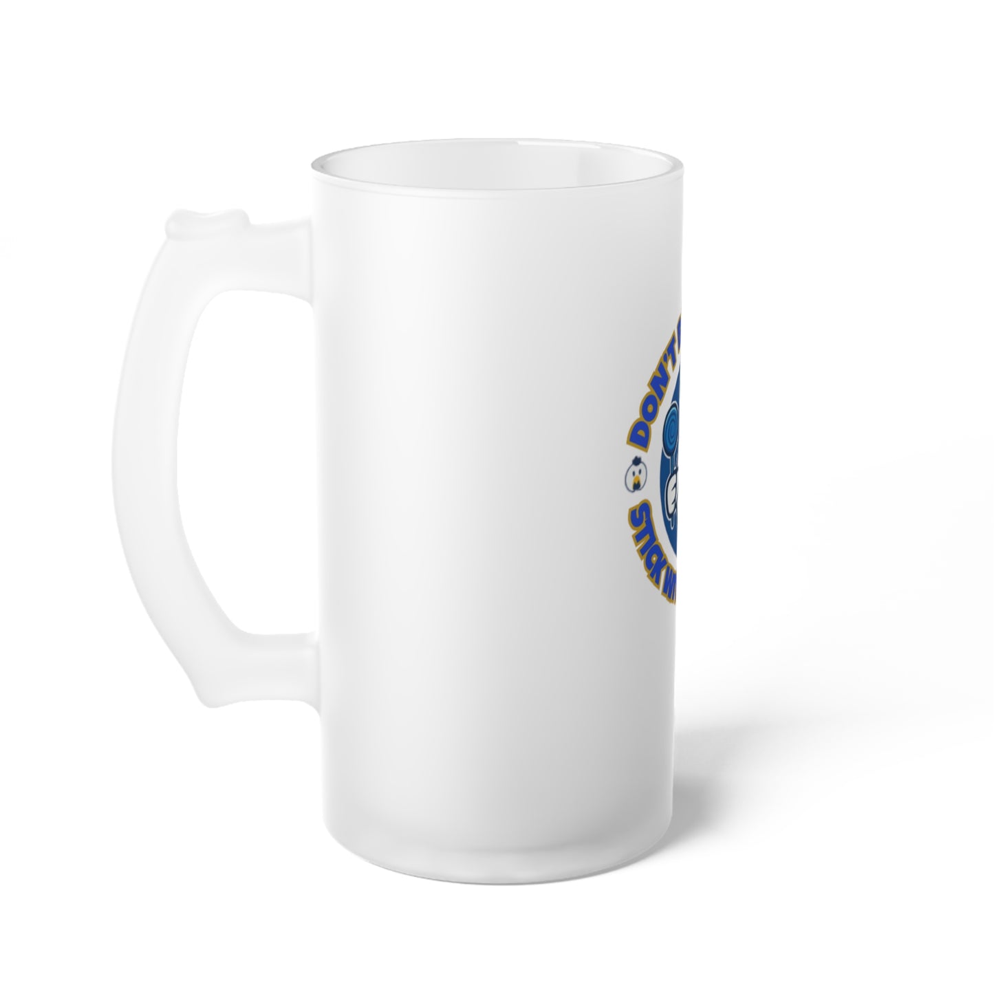 Frosted Don't Be A Devries Glass Beer Mug -16oz. of Bad Decisions