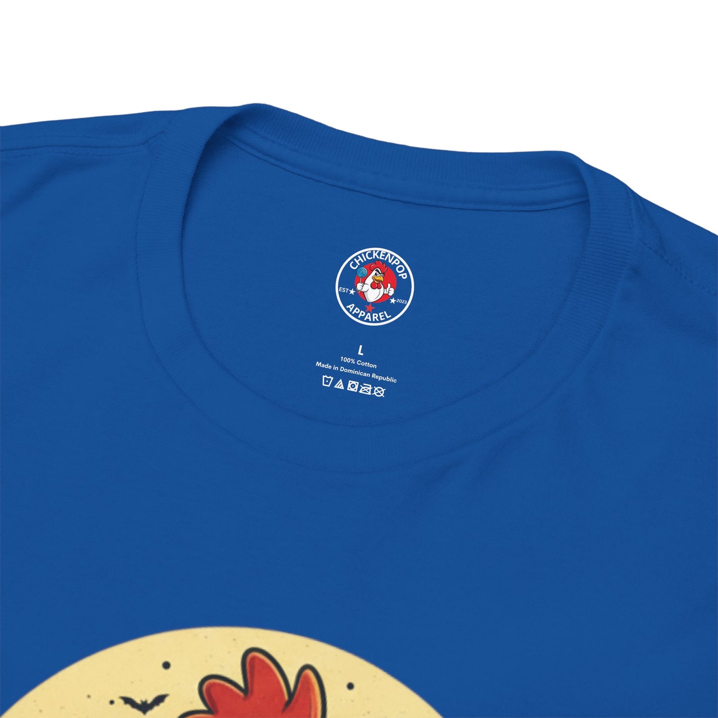 ChickenPop Sucker For a Pop Vampire Rooster Halloween T-Shirt – Funny Spooky Graphic Tee for Fall & Costume Season