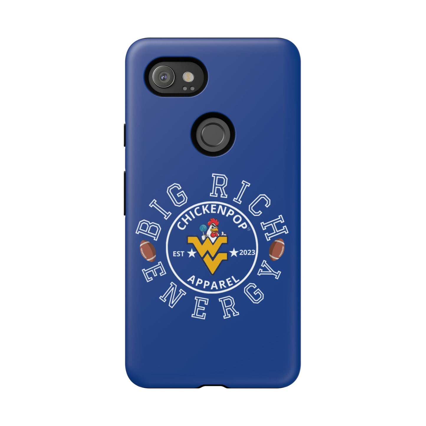 Don’t Be A Devries Funny Chicken Phone Case – Durable Dual-Layer Protection for iPhone, Samsung, Pixel – Matte or Glossy Finish Blue