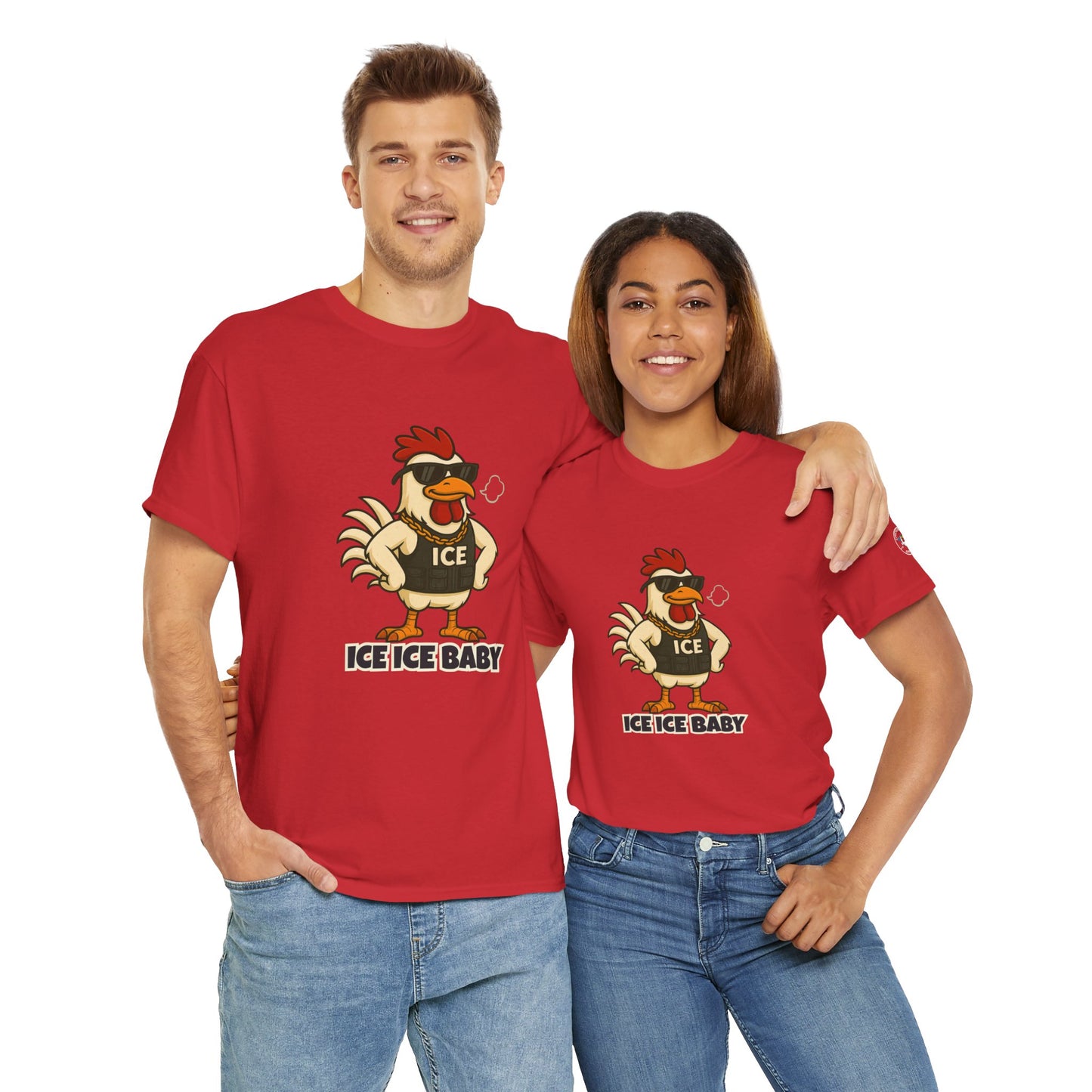 Ice Ice Baby Part 2 Funny Chicken T-Shirt – Cool Rooster Graphic Tee | Unisex Retro Hip-Hop Style