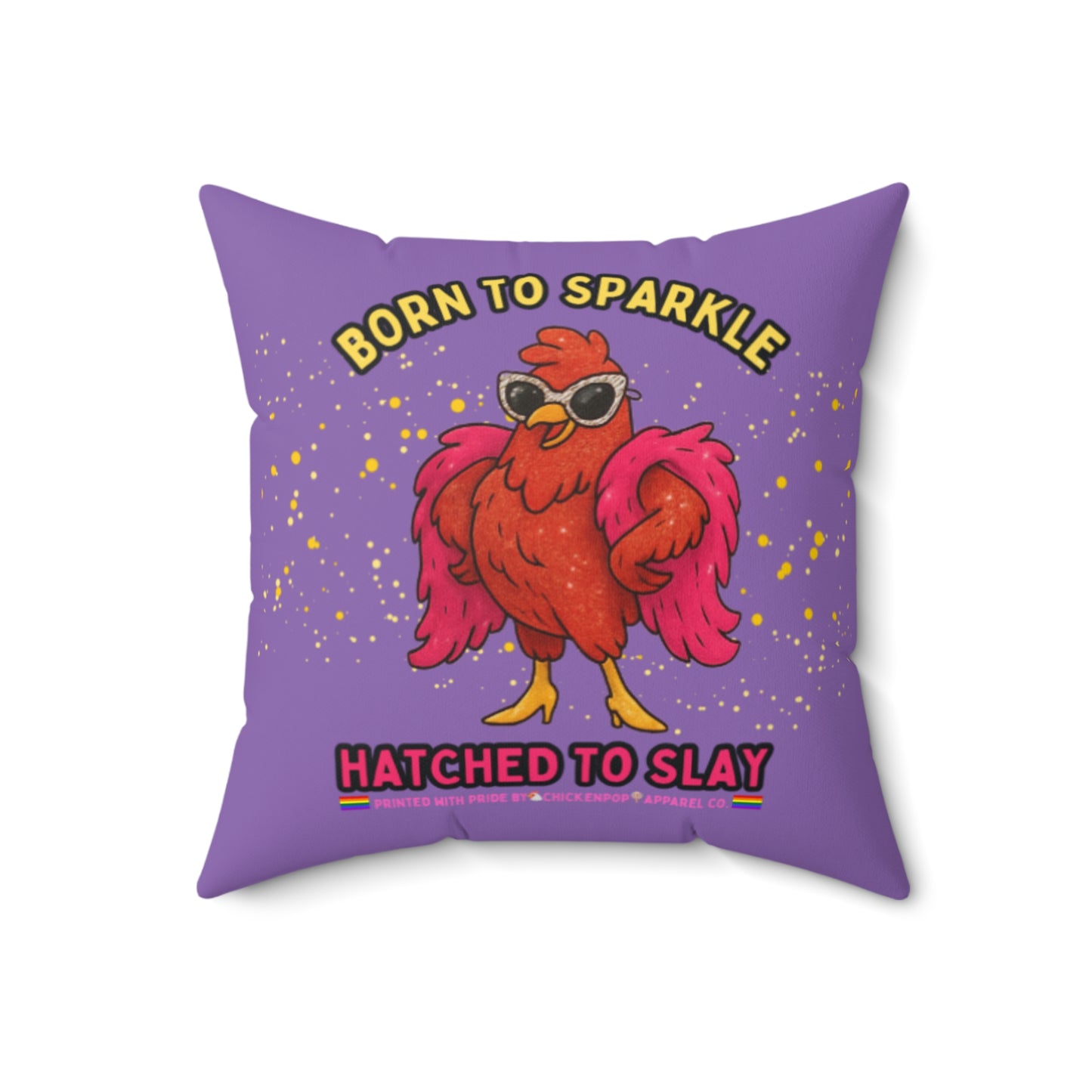 Born to Sparkle Throw Pillow – Slay the Sofa, Glam the Bed