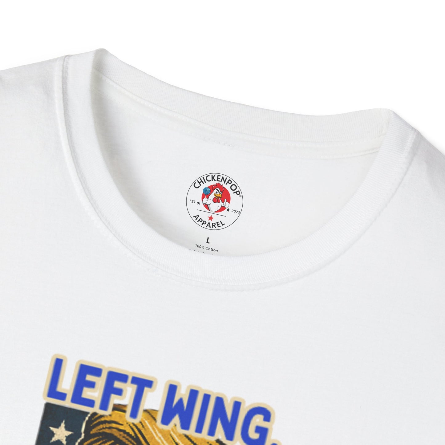 Cock-a-Doodle-Don "Left Wing. Right Wing. Same Coop." Political Satire Tee – Unisex Graphic T-Shirt