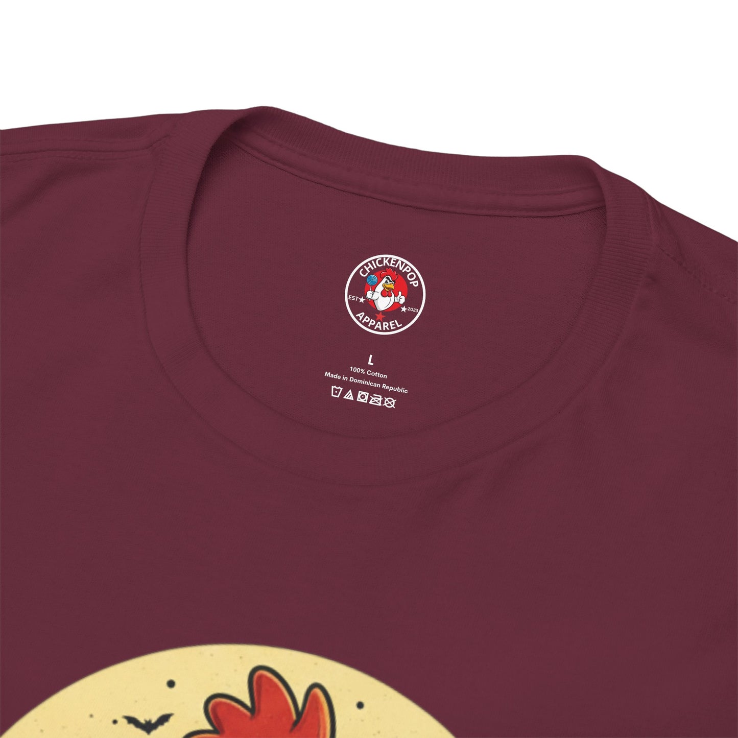 ChickenPop Sucker For a Pop Vampire Rooster Halloween T-Shirt – Funny Spooky Graphic Tee for Fall & Costume Season