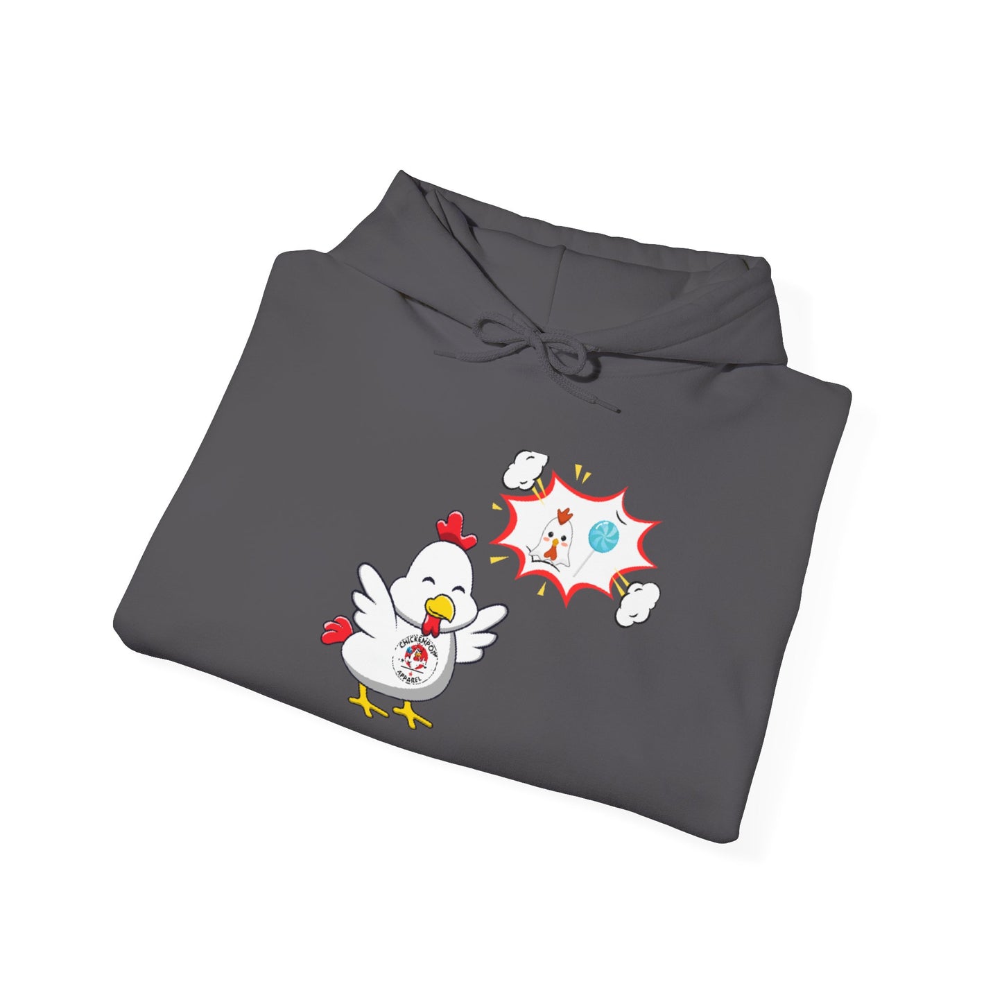 Dirty Mind Emoji Hoodie UNISEX - ChickenPop Arm Logo Edition